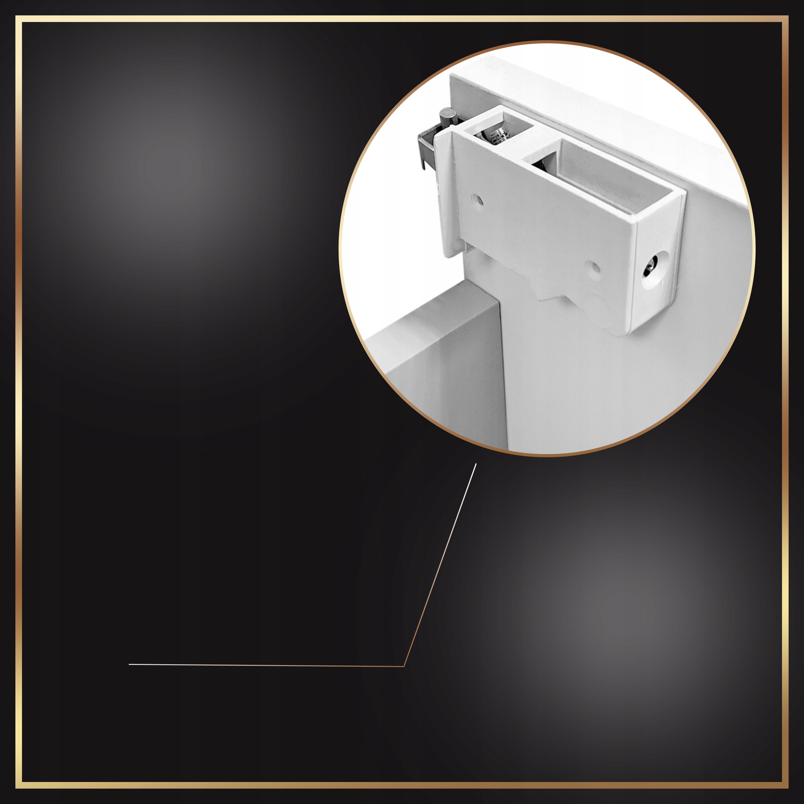 Biała Szafka Vent Z Umywalką Łazienkowa 60 cm Cała Połysk Wisząca + Dywanik Szerokość mebla 60 cm