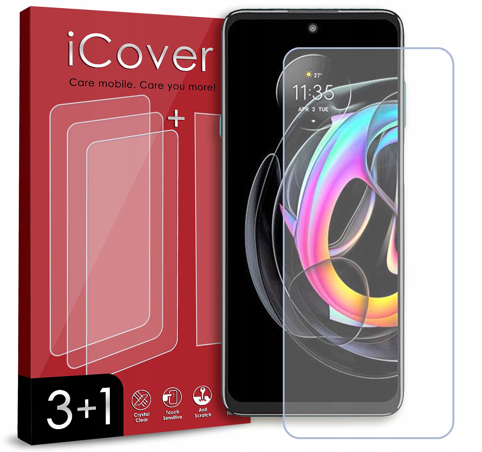 

3+1 Niepękające Szkło Do Motorola Edge 20 Lite