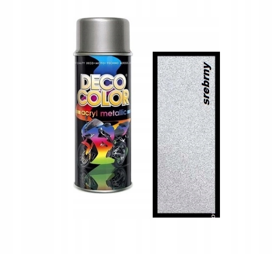 

Farba lakier spray akryl Metalik Srebrny 400ml