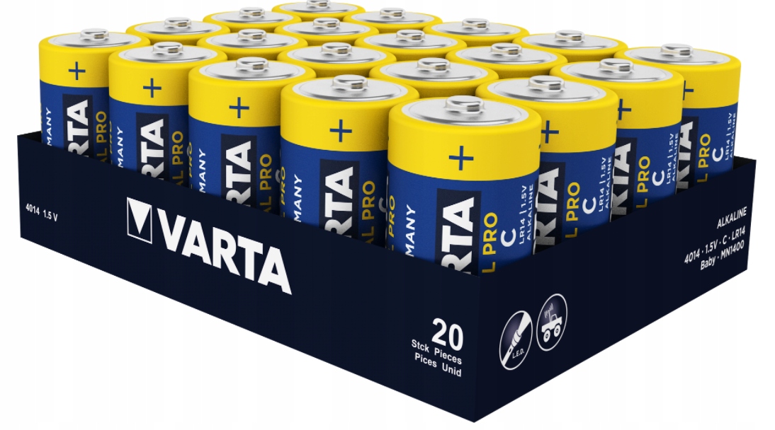 LR20 BATERIE VARTA INDUSTRIAL R20 D BATERIA MOCNE Kod producenta 04020211111
