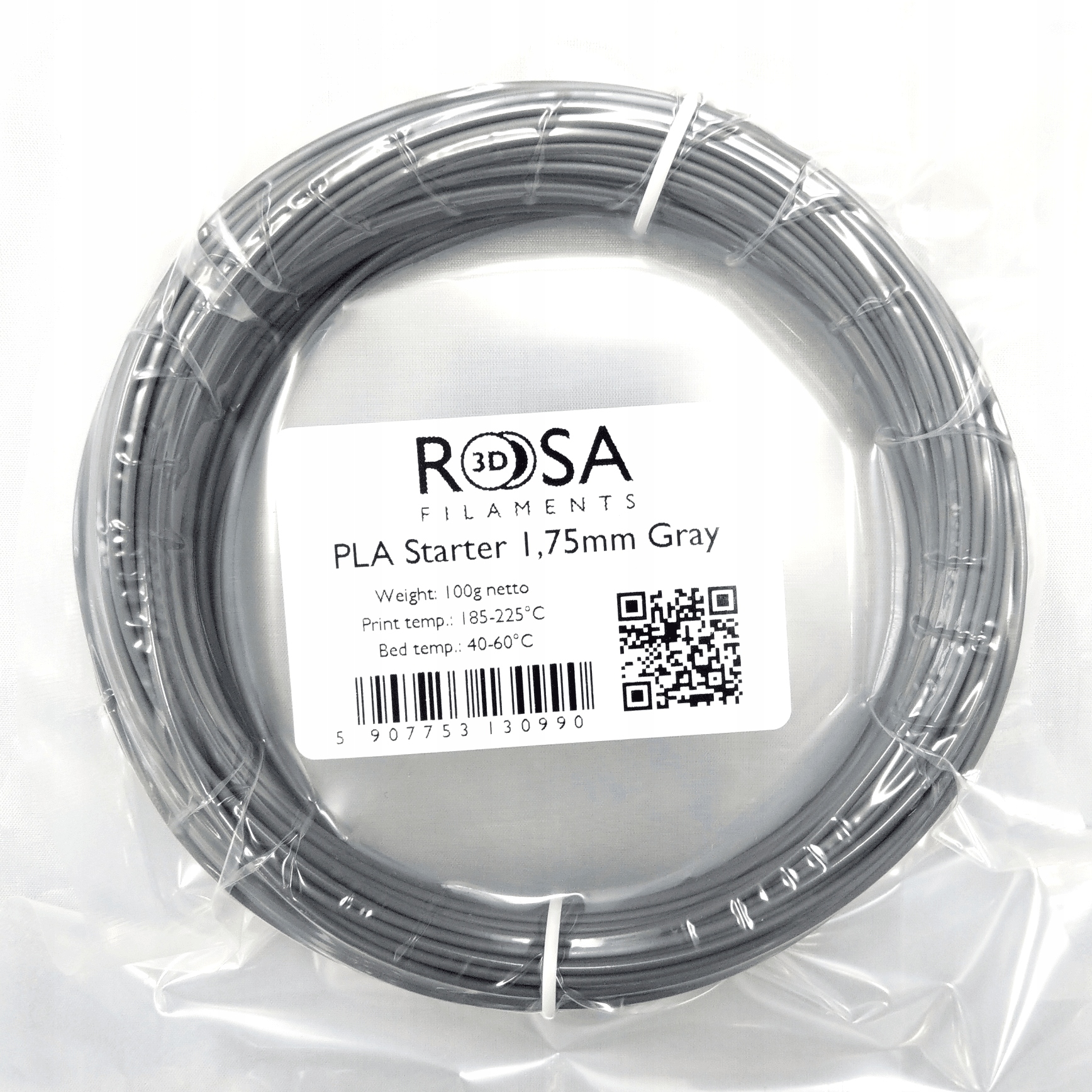 PLA Starter 1,75mm Gray 100g