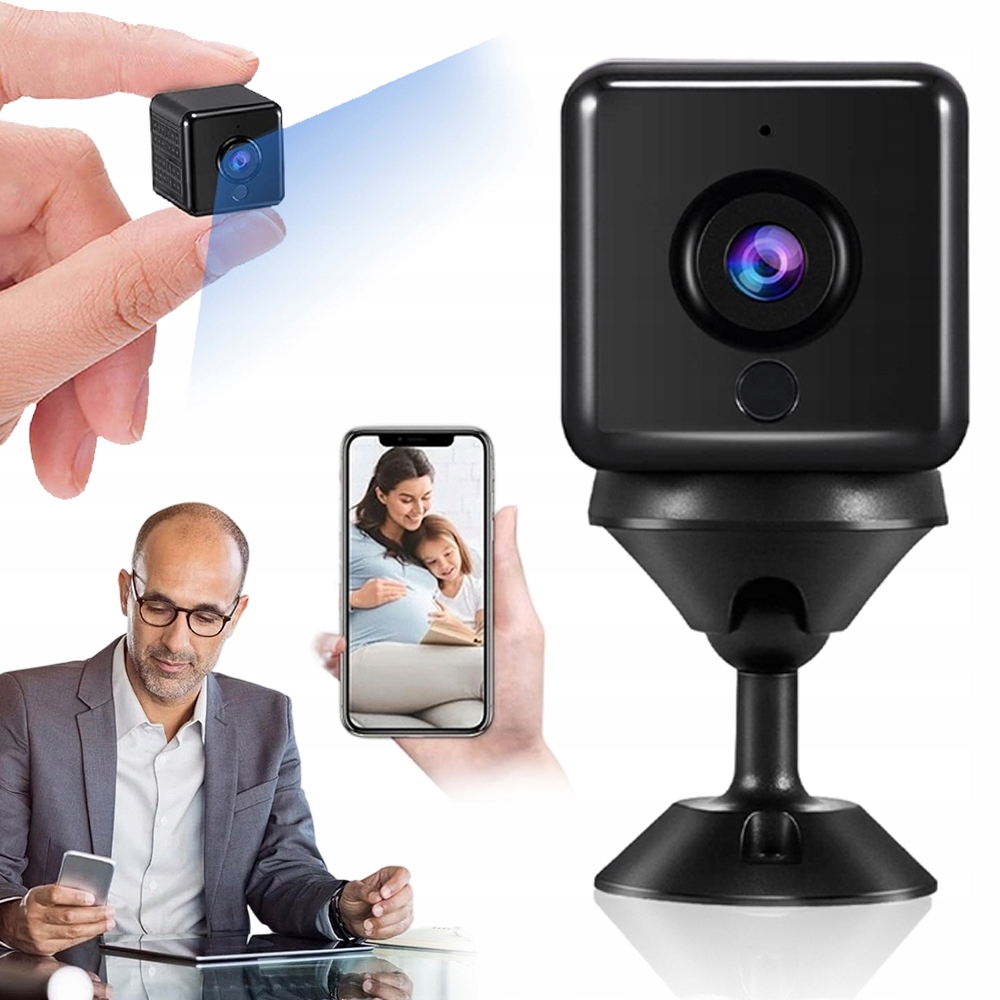 Mini Wifi Kamera Hd 1080P S Funkcí Nočního Vidění 150° Širokoúhlá