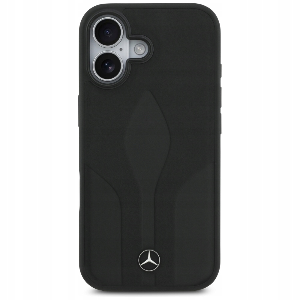 Pouzdro Mercedes pro iPhone 17, obal MagSafe, zadní kryt kůže silikon