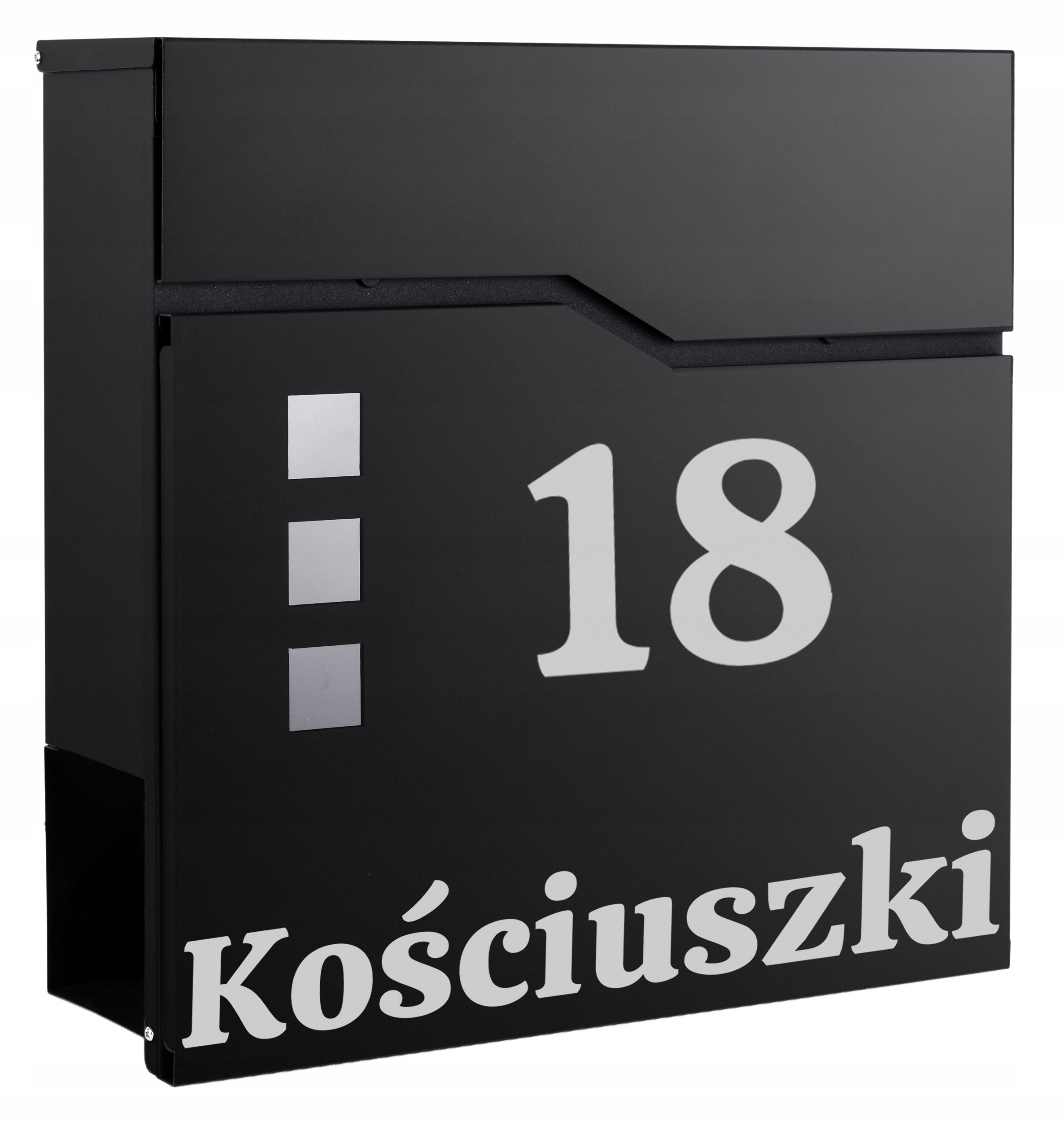 

Skrzynka Pocztowa Na Listy Gazety Napis Nr Domu Ul