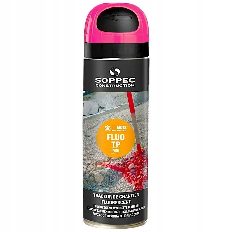 SOPPEC FARBA RÓŻOWA SPRAY TRACK MARKER 12szt Kod producenta KPL-141225-Z