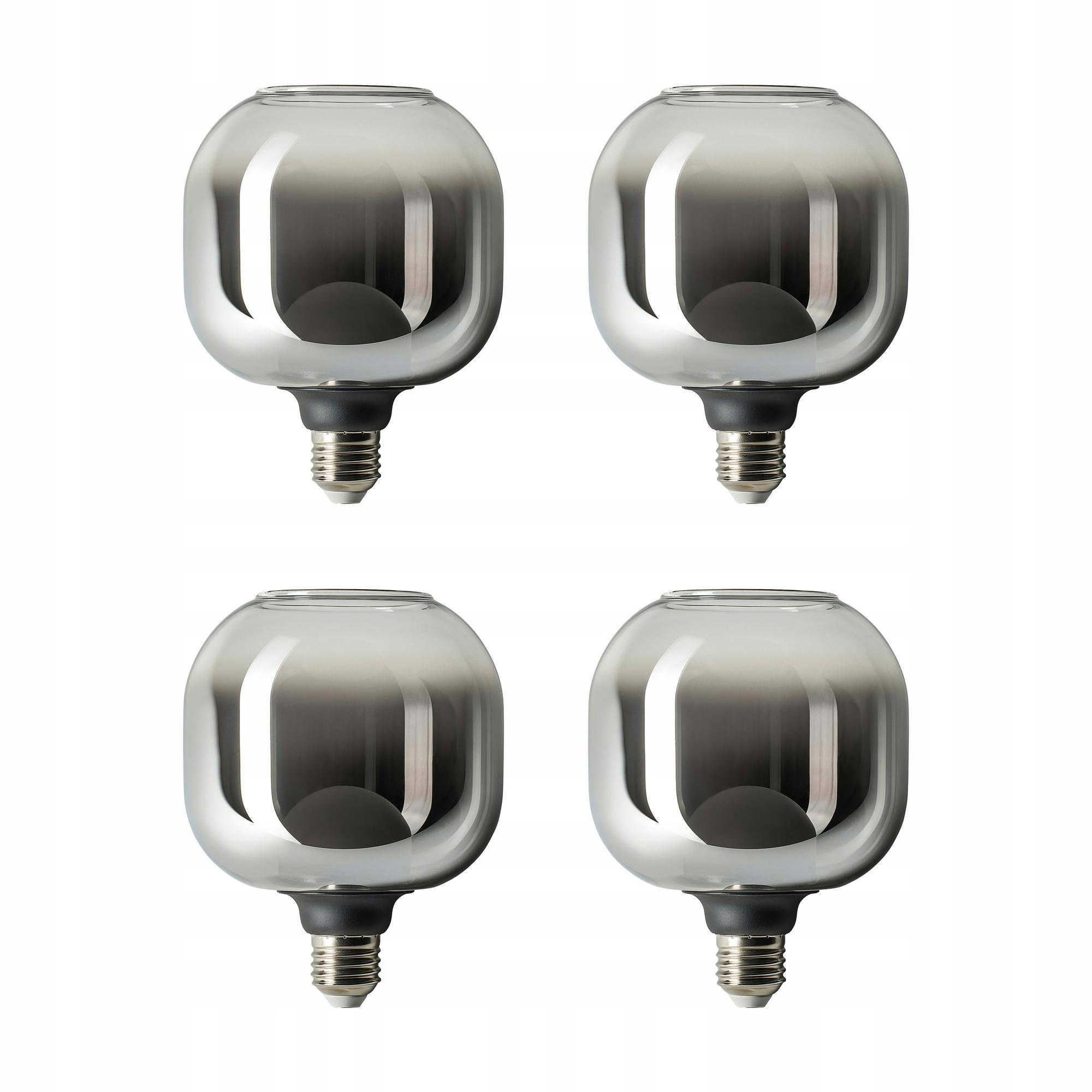4 ks Led žárovka E27 150 lm 2200K trubka šedé sklo 120 mm Molnart