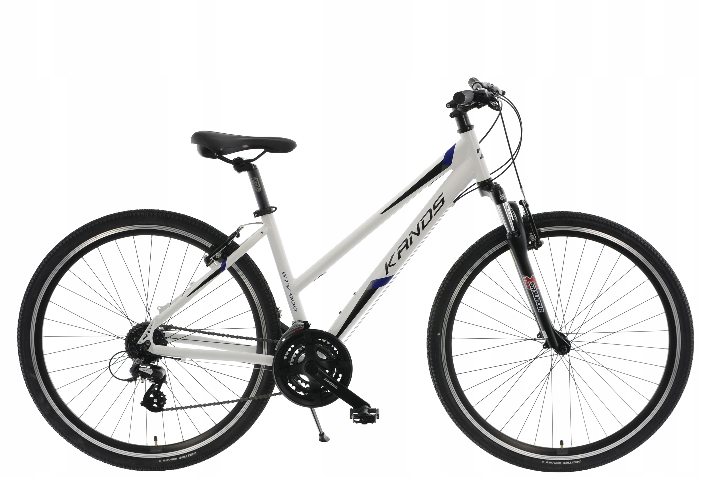 Rower Kands 28 STV-900 D17 biało-niebieski mat rama 17 cali koło 28 