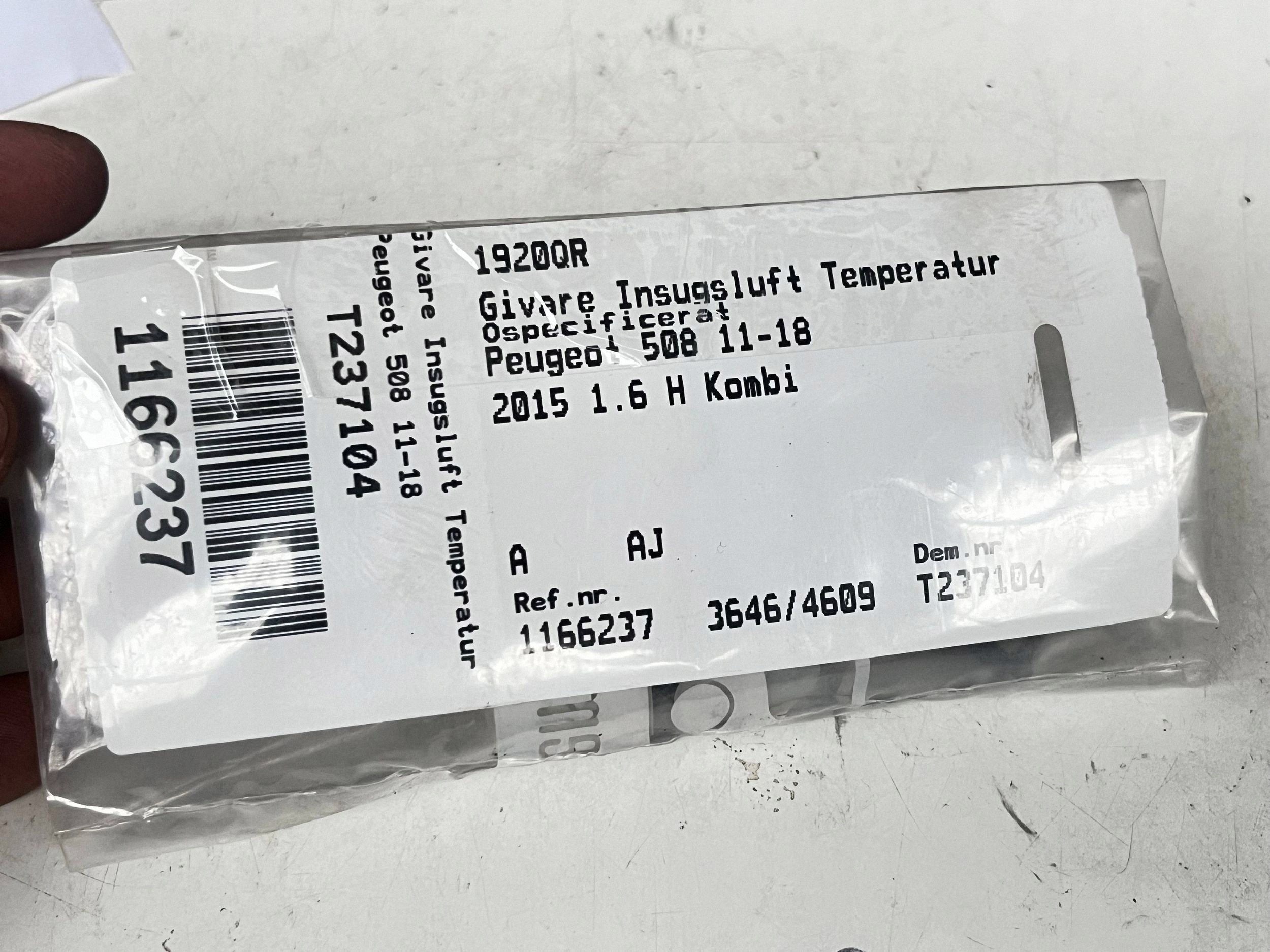 Sensor MAP CITROEN C3 1920QR Original @A