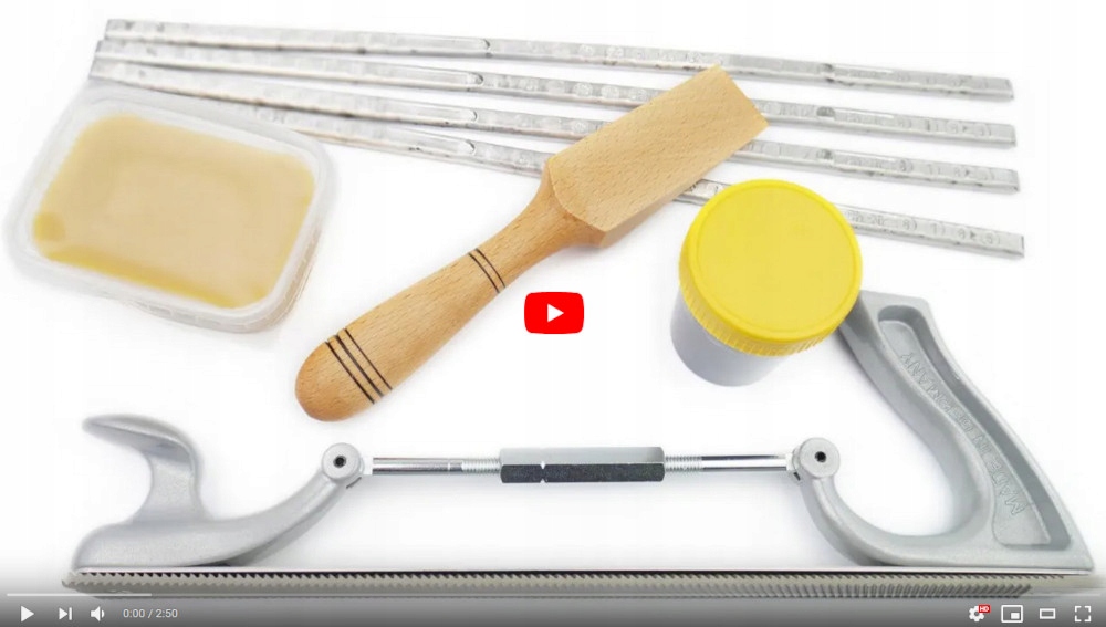 Zestaw CYNOWANIA Pasta Cyna Szpachelka Hebel Tarniki SKOŚNE PÓŁOKRĄGŁE 4szt EAN (GTIN) 5904507001940