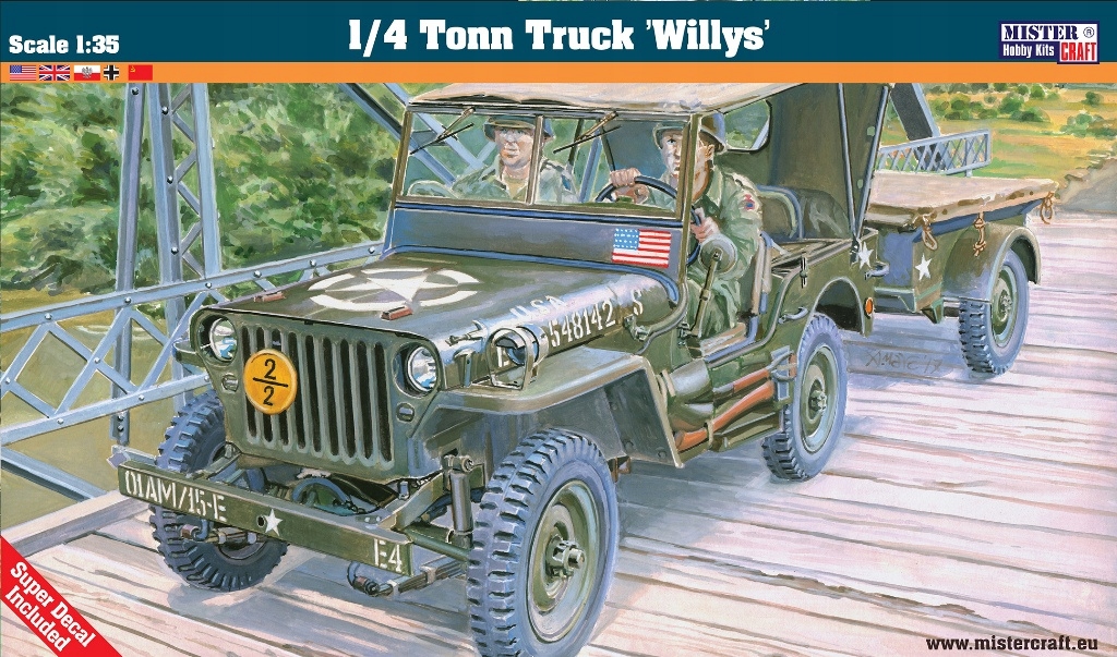 Mistercraft F-299 1/4T Truck Willys 1:35