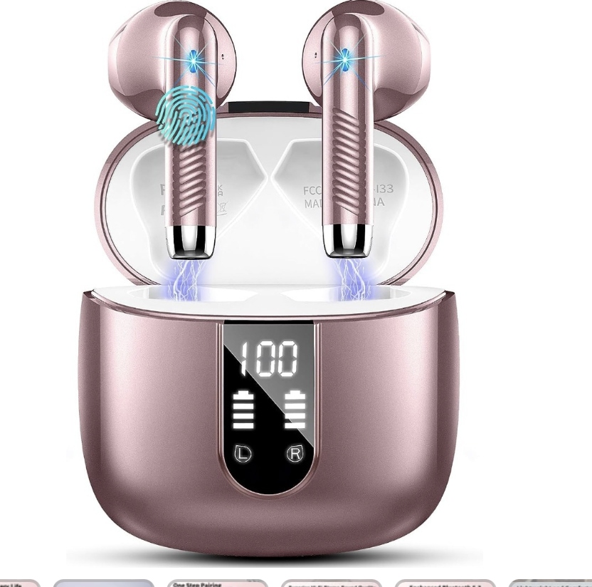 Drsaec J55 Bluetooth sluchátka růžová Bezdrátová