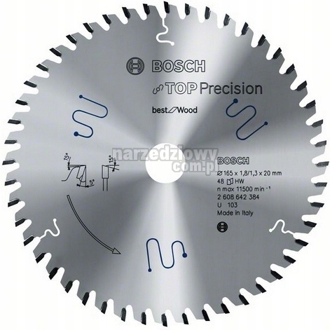Bosch Kotoučová Pila Multimaterial Top Precision 165x20 mm 48-ZUBŮ