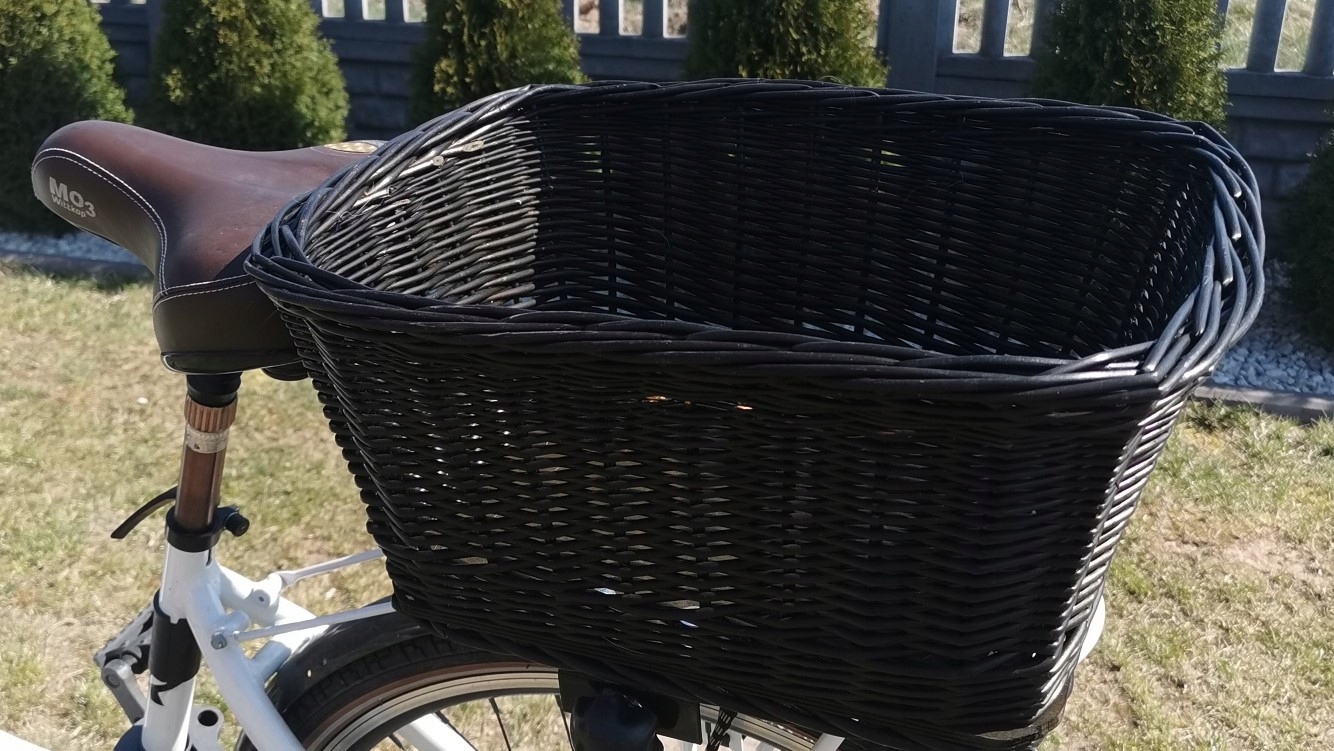 Kosz,KOSZYK Wiklinowy na Rower,zakupy Bagażnik 3 Kolor