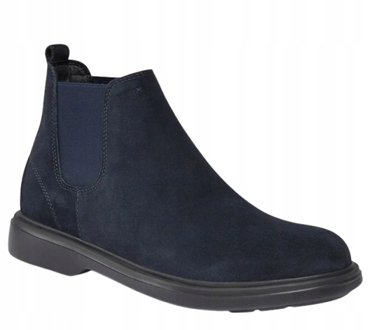 Geox Pánské Tmavě Modré Nazouvací Kožené Boty 43 6AB