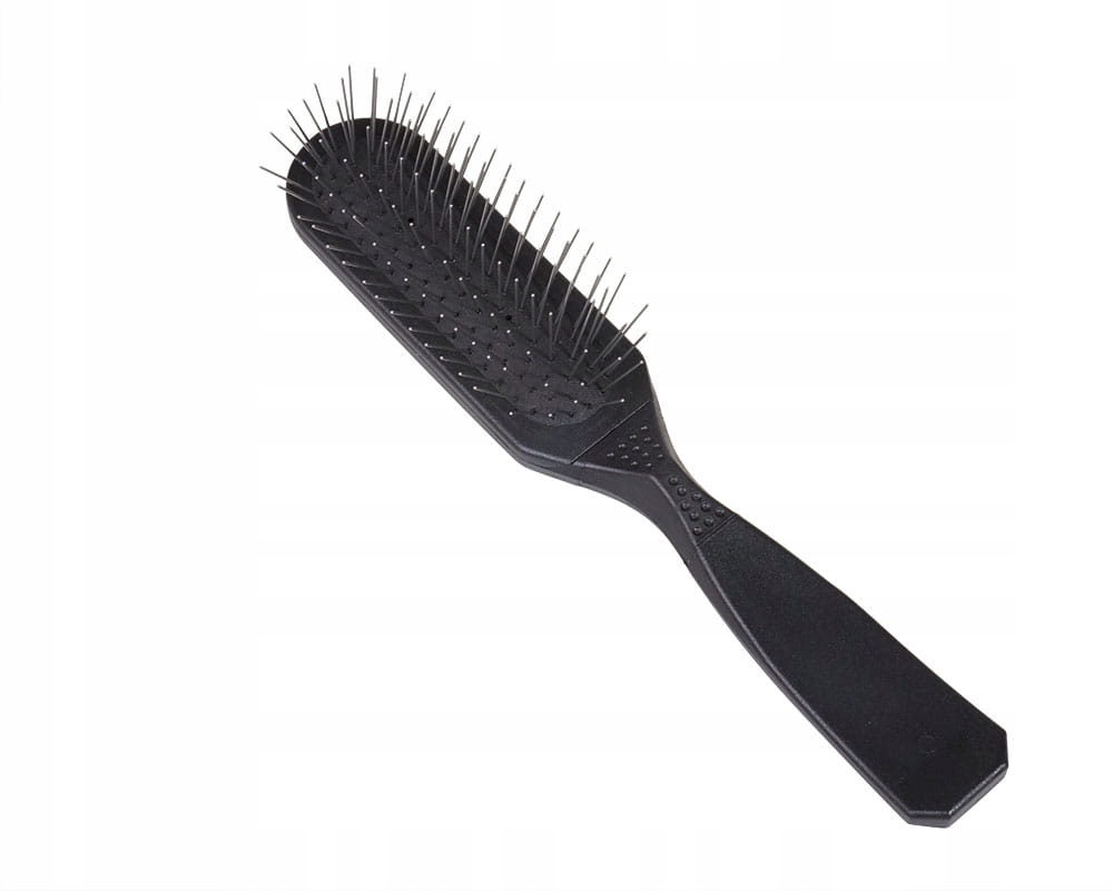 Kartáč Oblong Pin Brush černý, Tvrdý značky Madan's