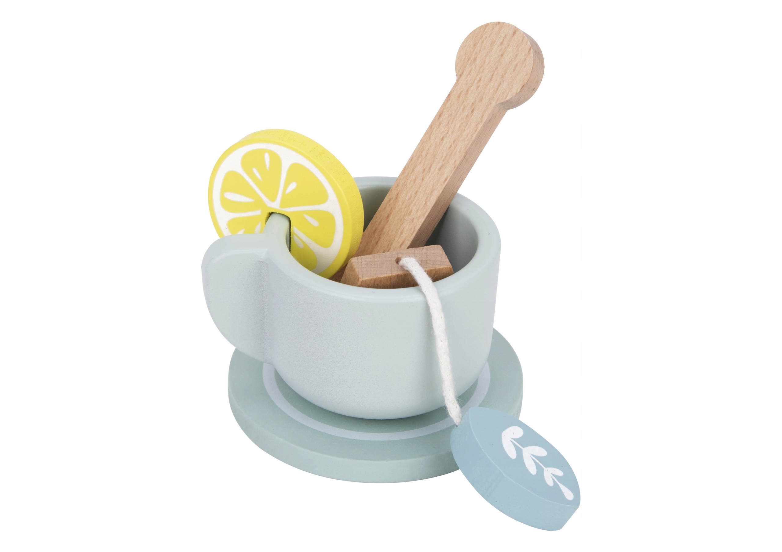 POPOŁUDNIOWA HERBATKA DREWNIANY ZESTAW SERWIS TOOKY TOY Materiał drewno