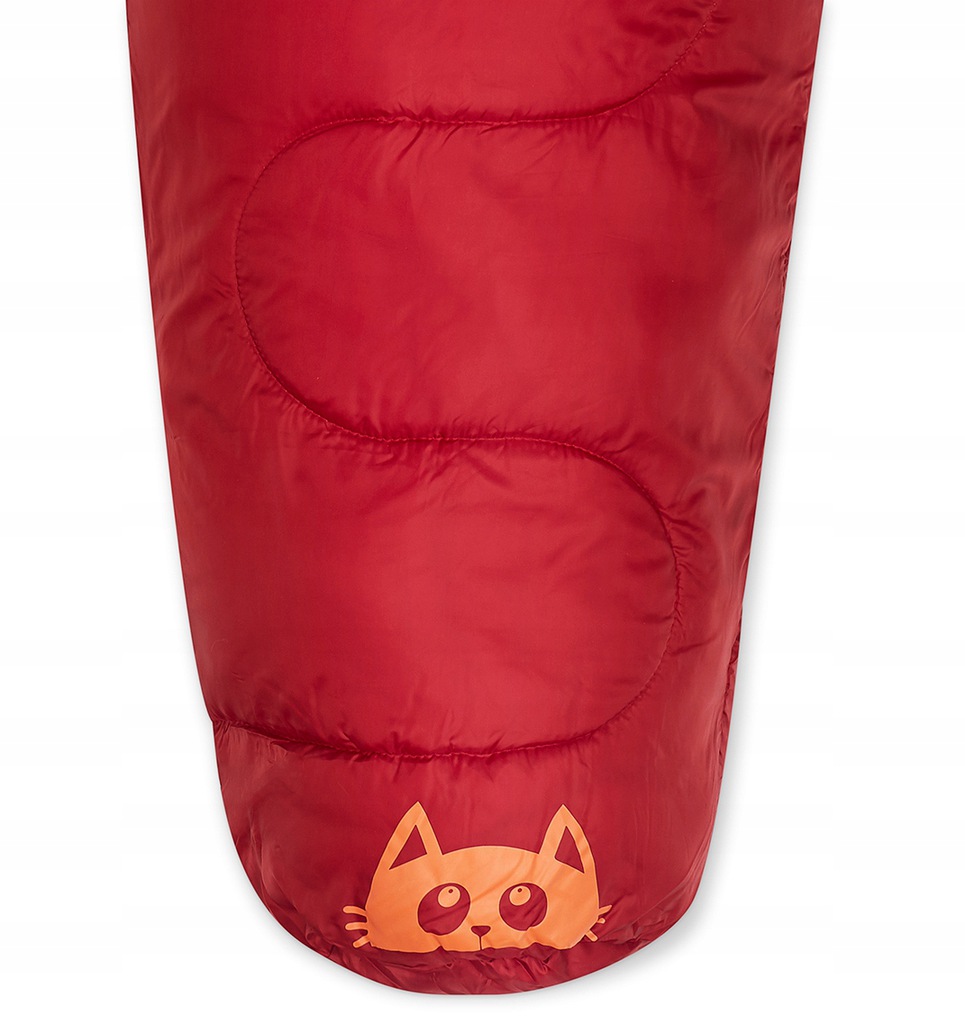 DZIECIĘCY ŚPIWÓR CAMPUS GATTINO 250 MUMIA - R Kolor dominujący czerwony