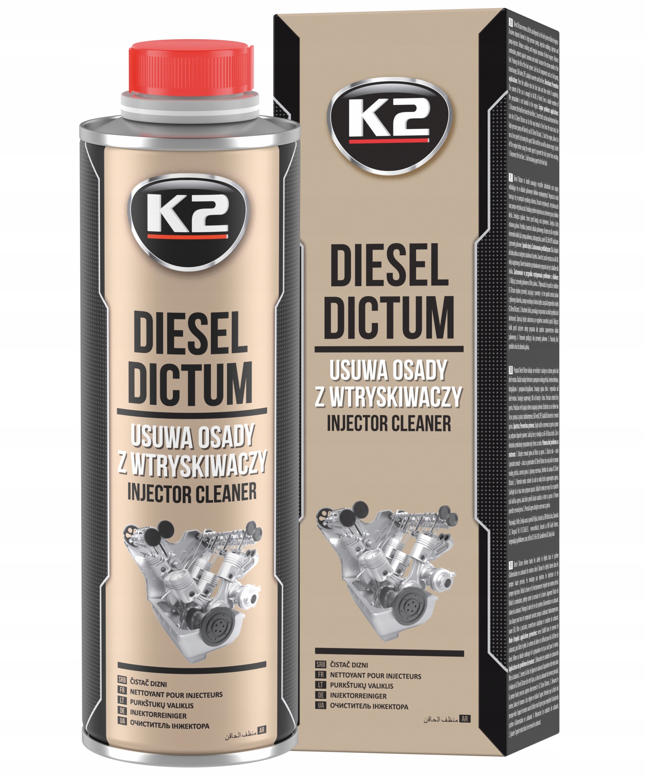 

Czyszczenie Wtryskiwaczy K2 Diesel Dictum 500ML