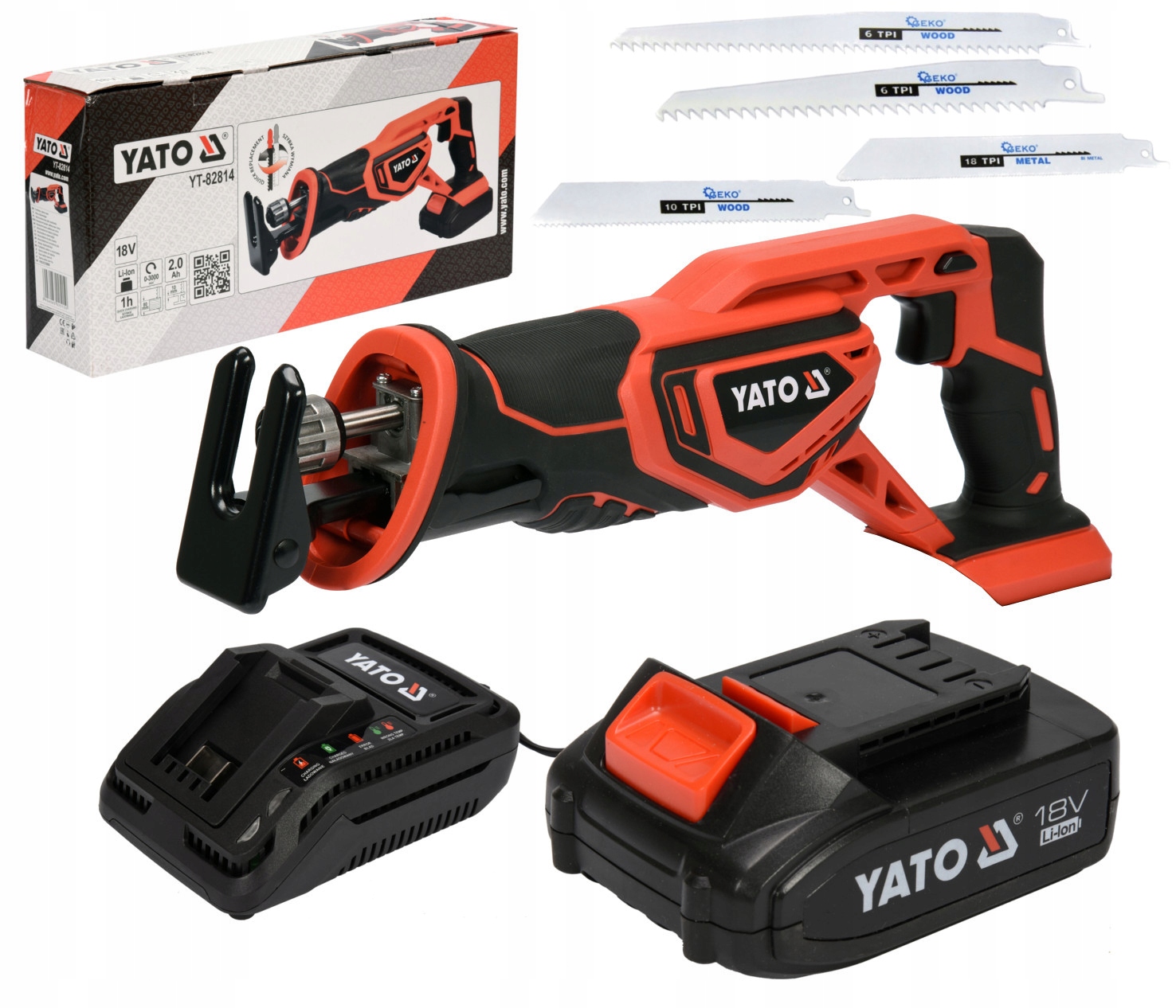 

Pilarka Piła Szablasta 18V YT-82814 Yato 2Ah 10b