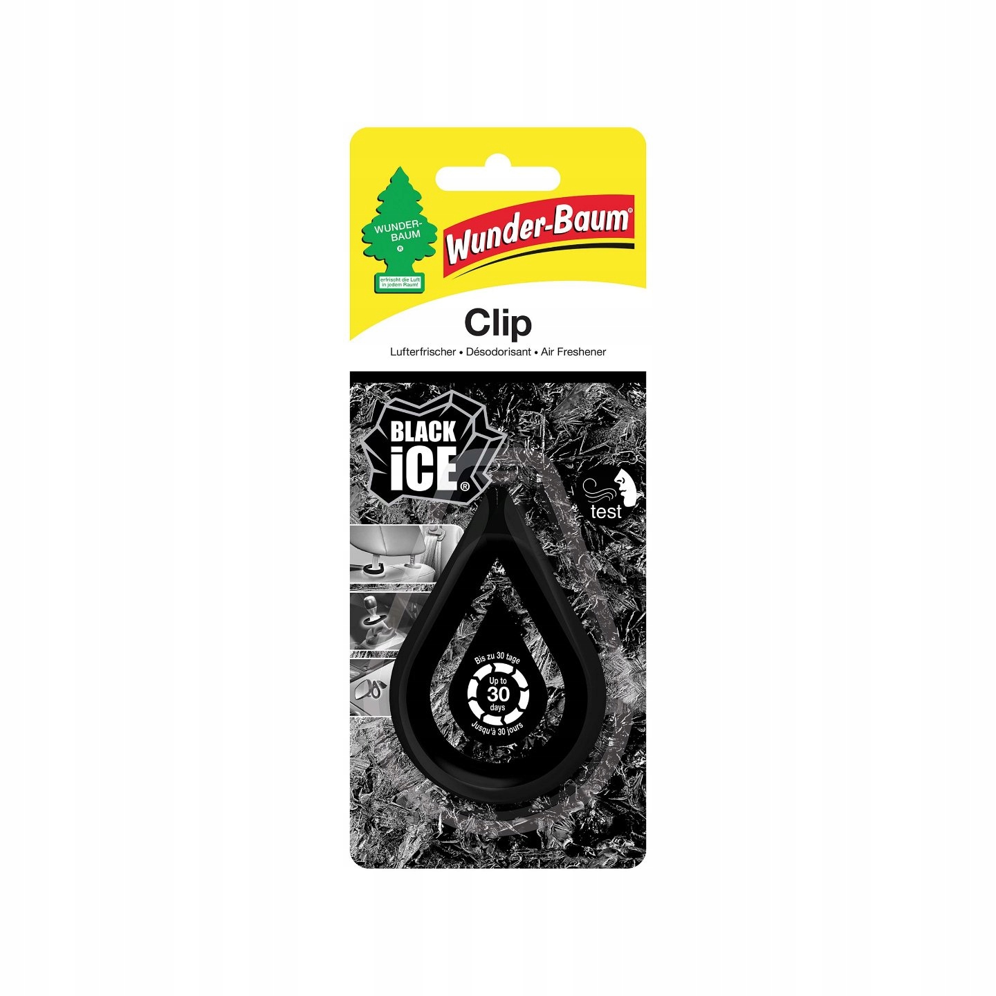 Zawieszka Zapachowa Wunder Baum Clip Black Ice