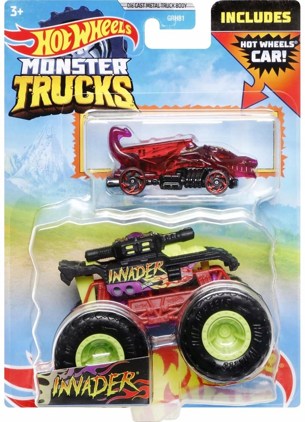 

Invader Czołg Truck Hot Wheels 1:64 Monster Trucks