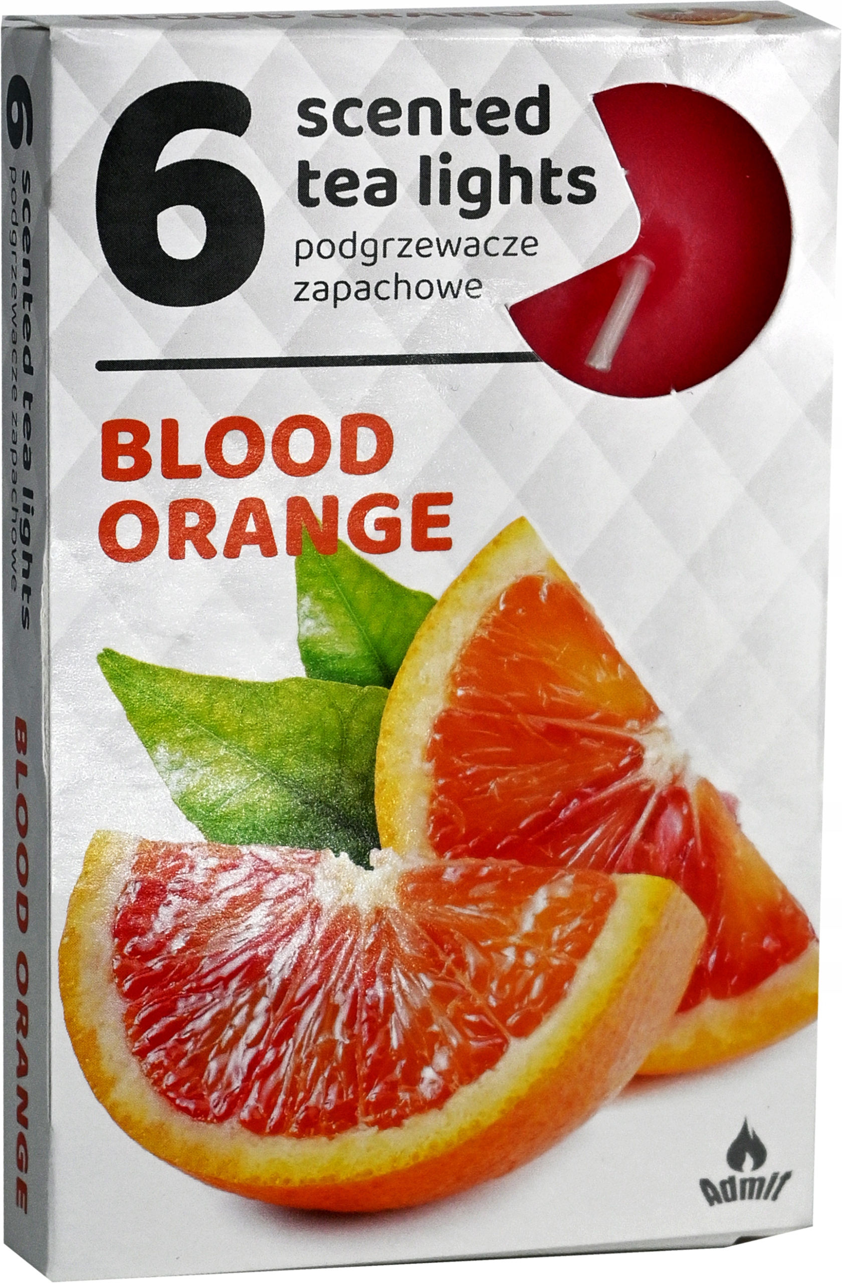 Podgrzewacze zapachowe 6 sztuk, zapach CZERWONA POMARAŃCZA
