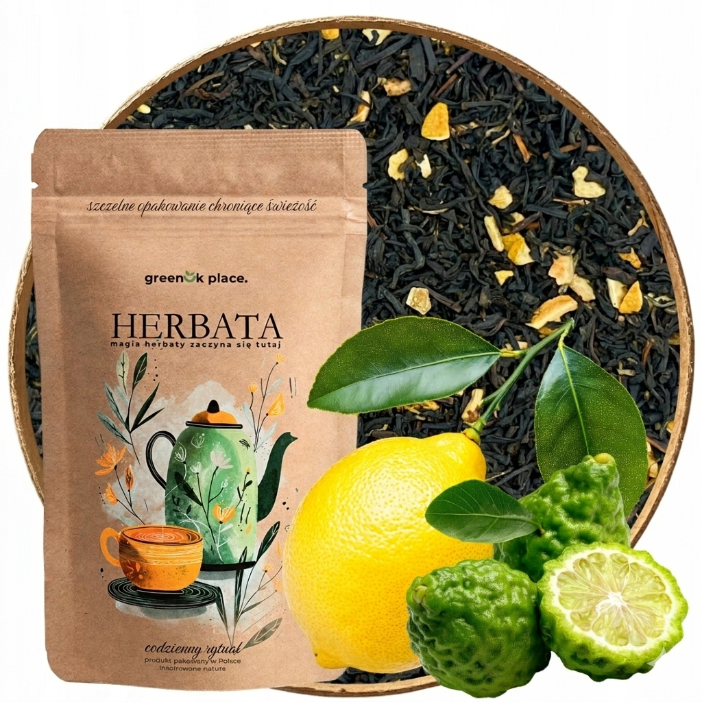 Čaj Earl Grey Citron 1000 g s bergamotem Vysoká Kvalita