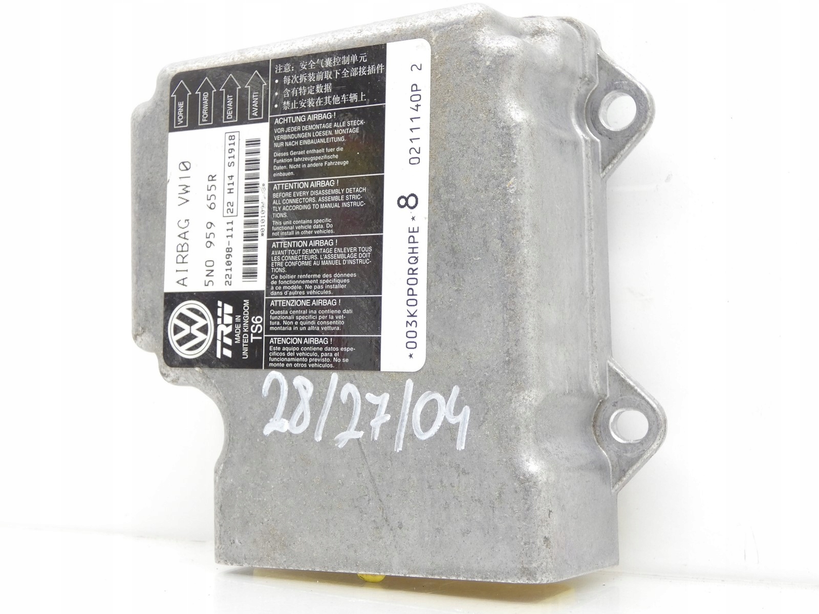 module SENSOR airbag VW PASSAT B7 CC 5N0959655R