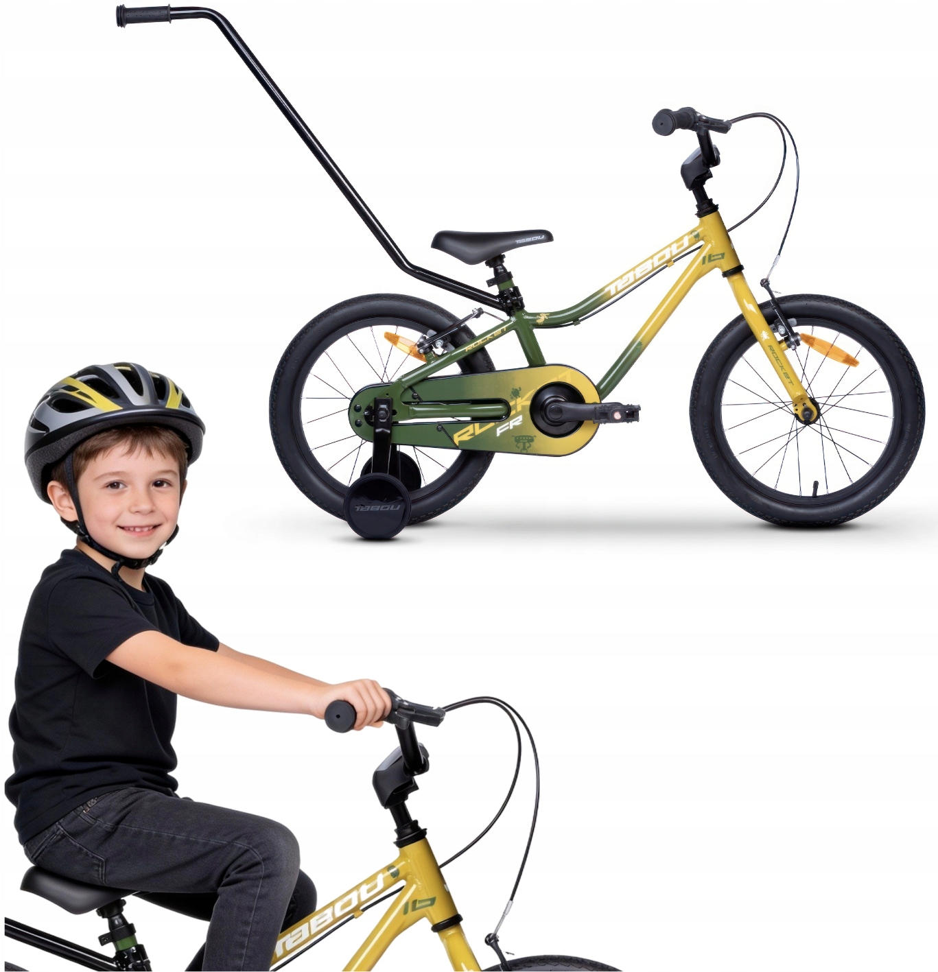 Rower Dziecięcy Rowerek 14 Cali Dla Dziecka Lekki Prowadnik Koła Boczne