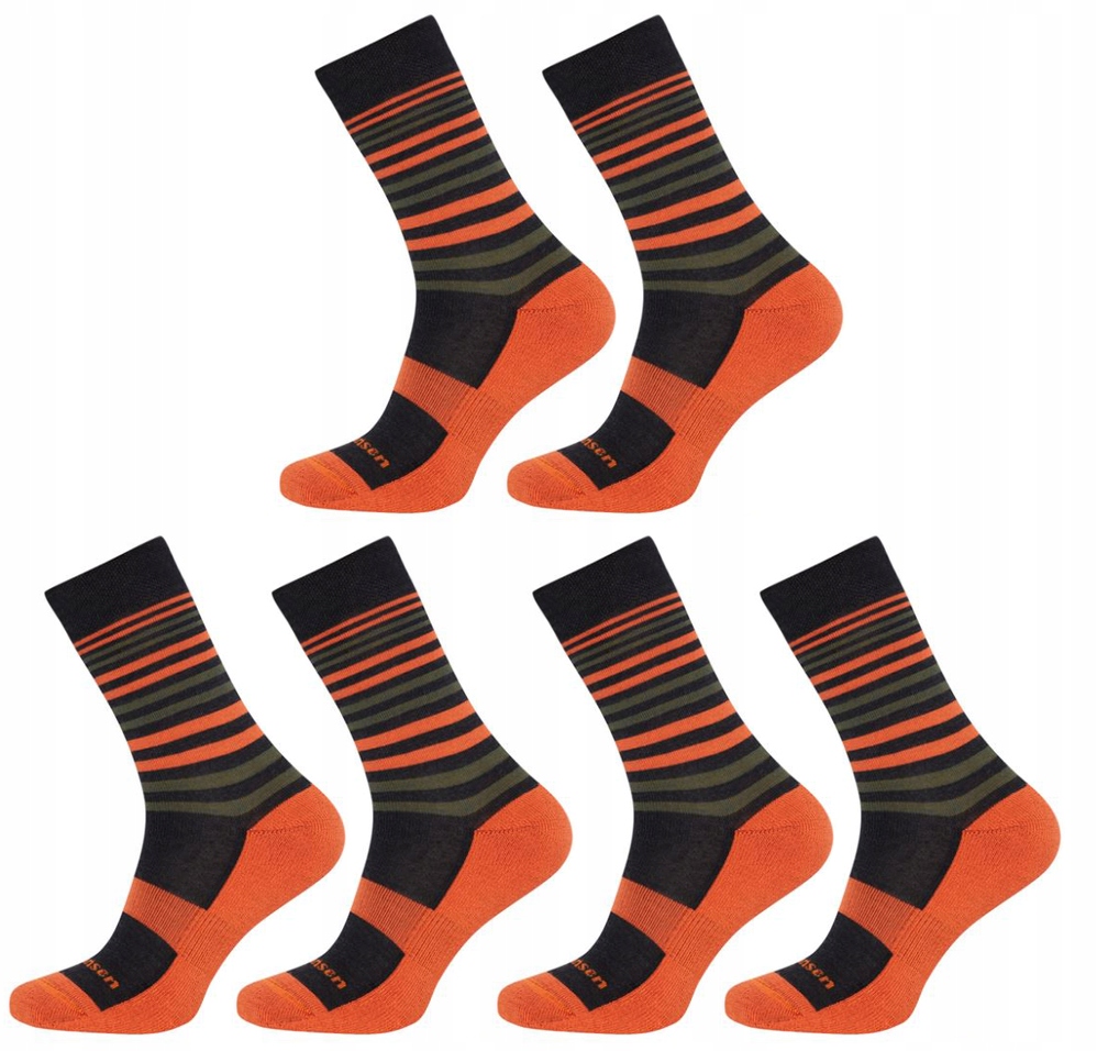 3 páry trekingových Ponožky Fjord Nansen z merino vlny, velikost 35-38