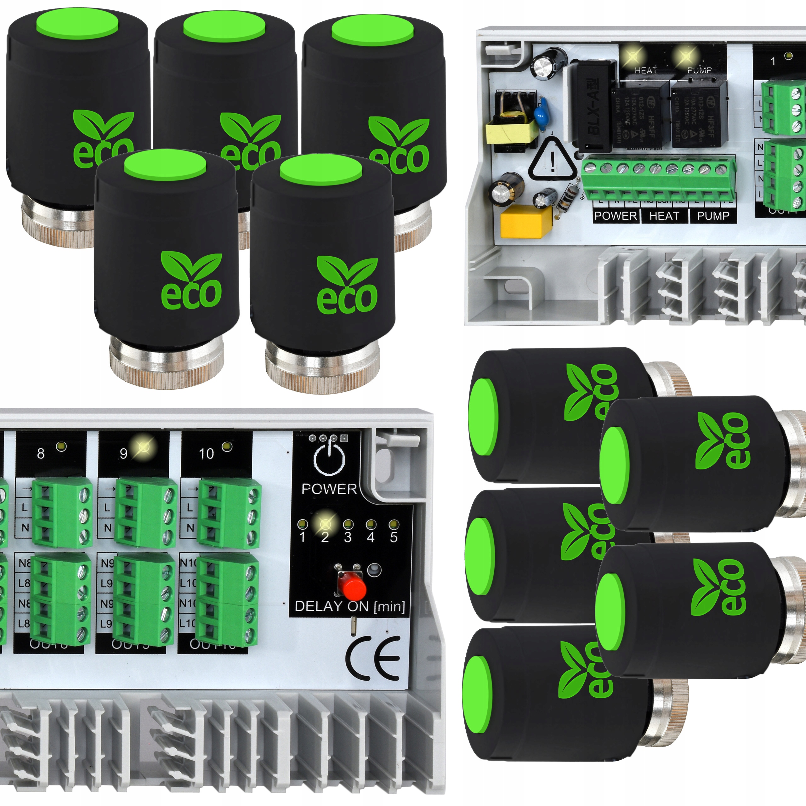 Ovladač Centrální Lišta Pro Pohony Pip mod 10x Tepelný pohon