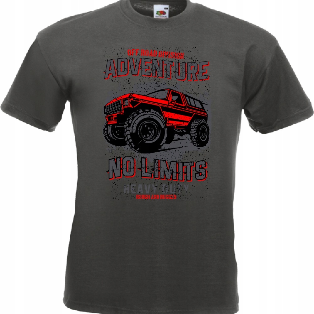 

Koszulka jeep samochód auto off road XL grafitowa