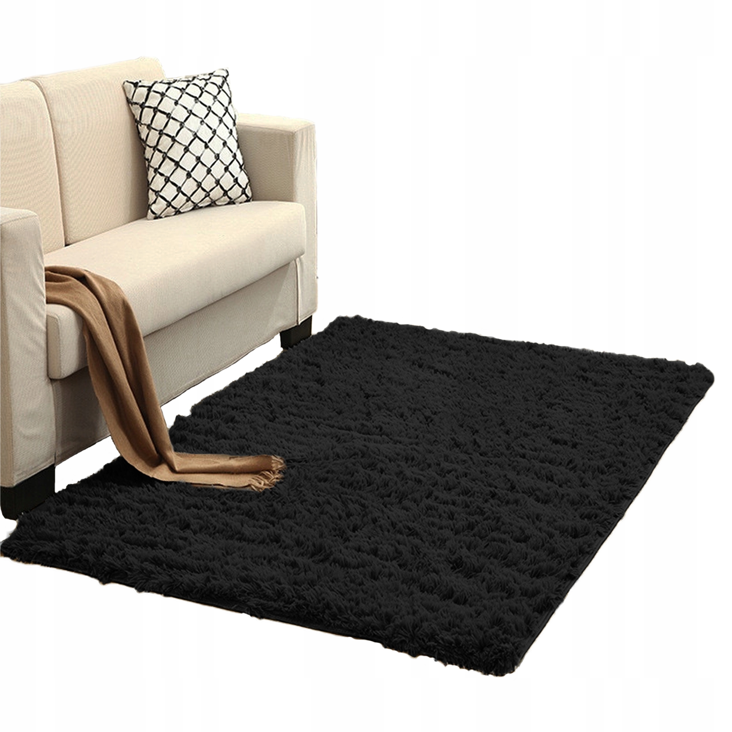 

Dywan gęsty miękki pluszowy Shaggy 60x120