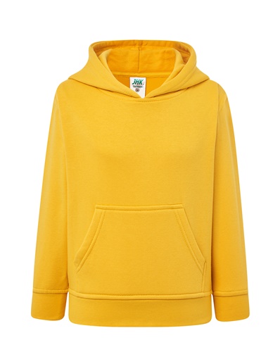 

Bluza dziecięca z kapturem kangurka żółta 146-152