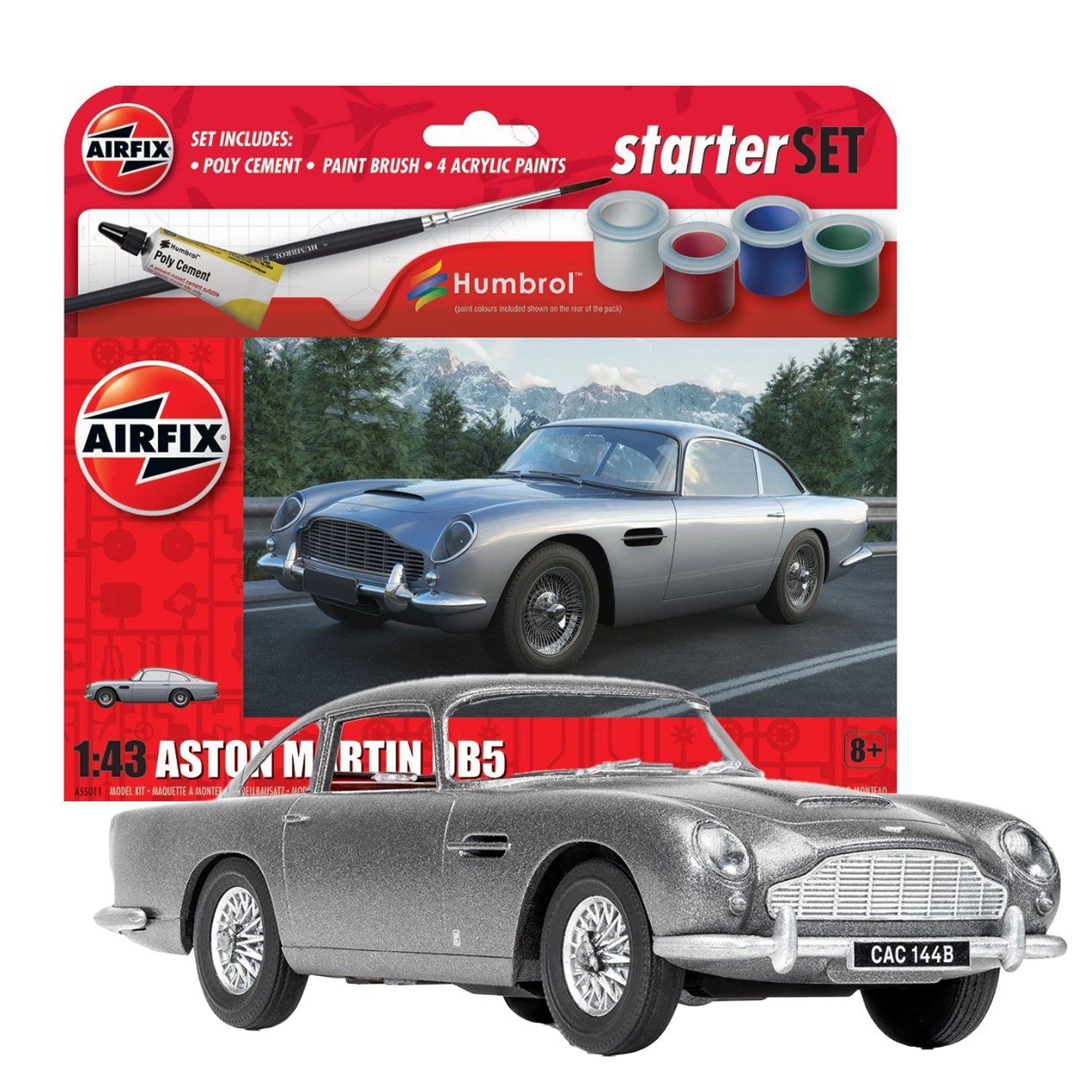 sada Airfix Aston Martin DB5 budete cítit jako skutečný agent 007!