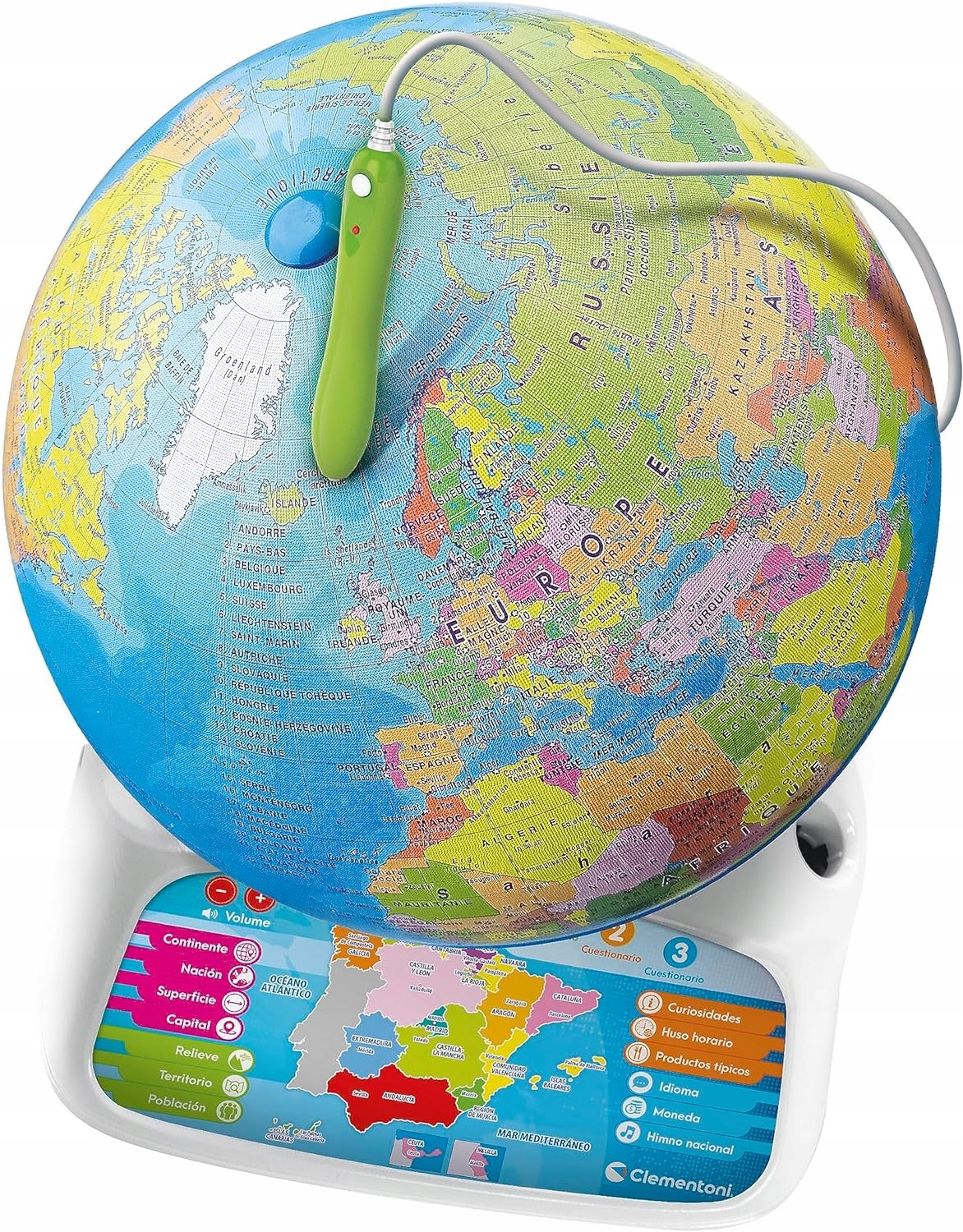 GLOBUS INTERAKTYWNY EDUGLOBUS APLIKACJA CLEMENTONI Rodzaj fizyczno-polityczny