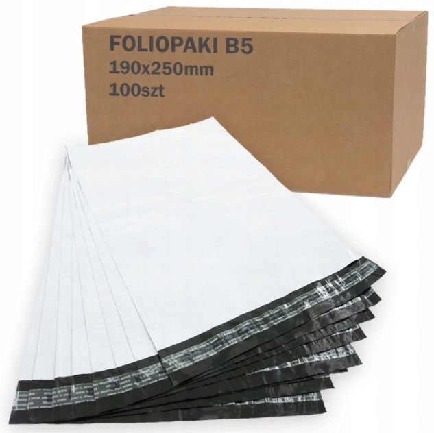 

Foliopaki Kurierskie B5 190x250mm Foliopak 100 szt