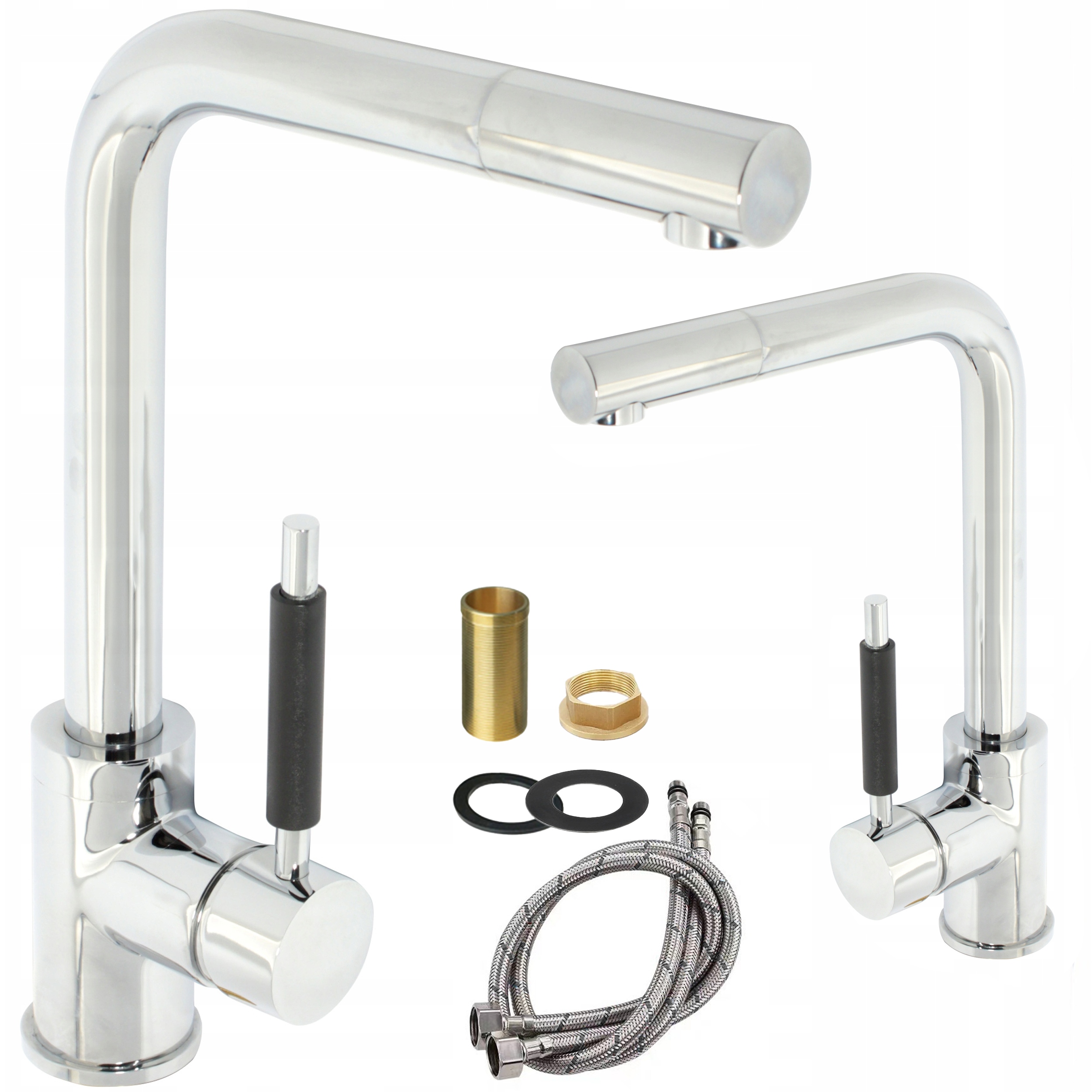 Kuchyňská Umyvadlová Baterie Chrom, Lesk, moderní, Dřezová