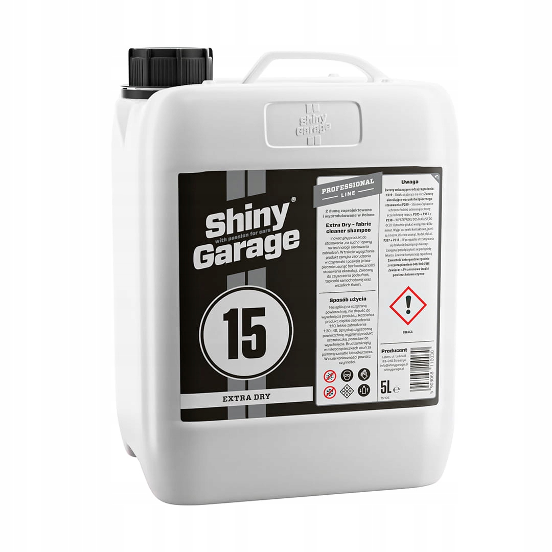 SHINY GARAGE Extra Dry 5L прачечная софиты