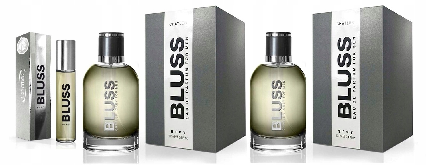 Chatler Bluss Grey Men 2x100ml 30ml Edp Set