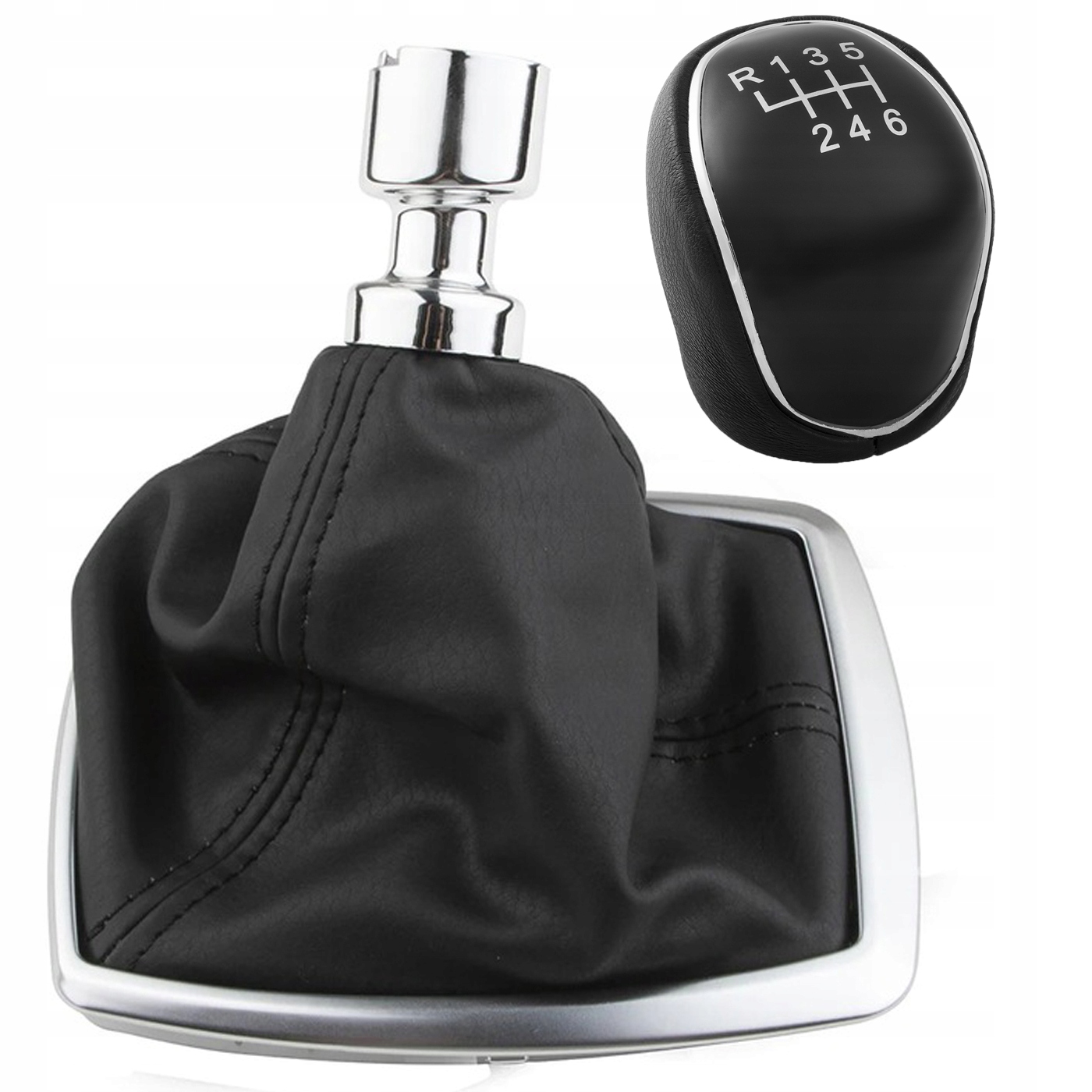 GAŁKA LEWAREK ZMIANY BIEGÓW MIESZEK DRĄŻKA FORD C-MAX KUGA CZARNY CHROM 6B