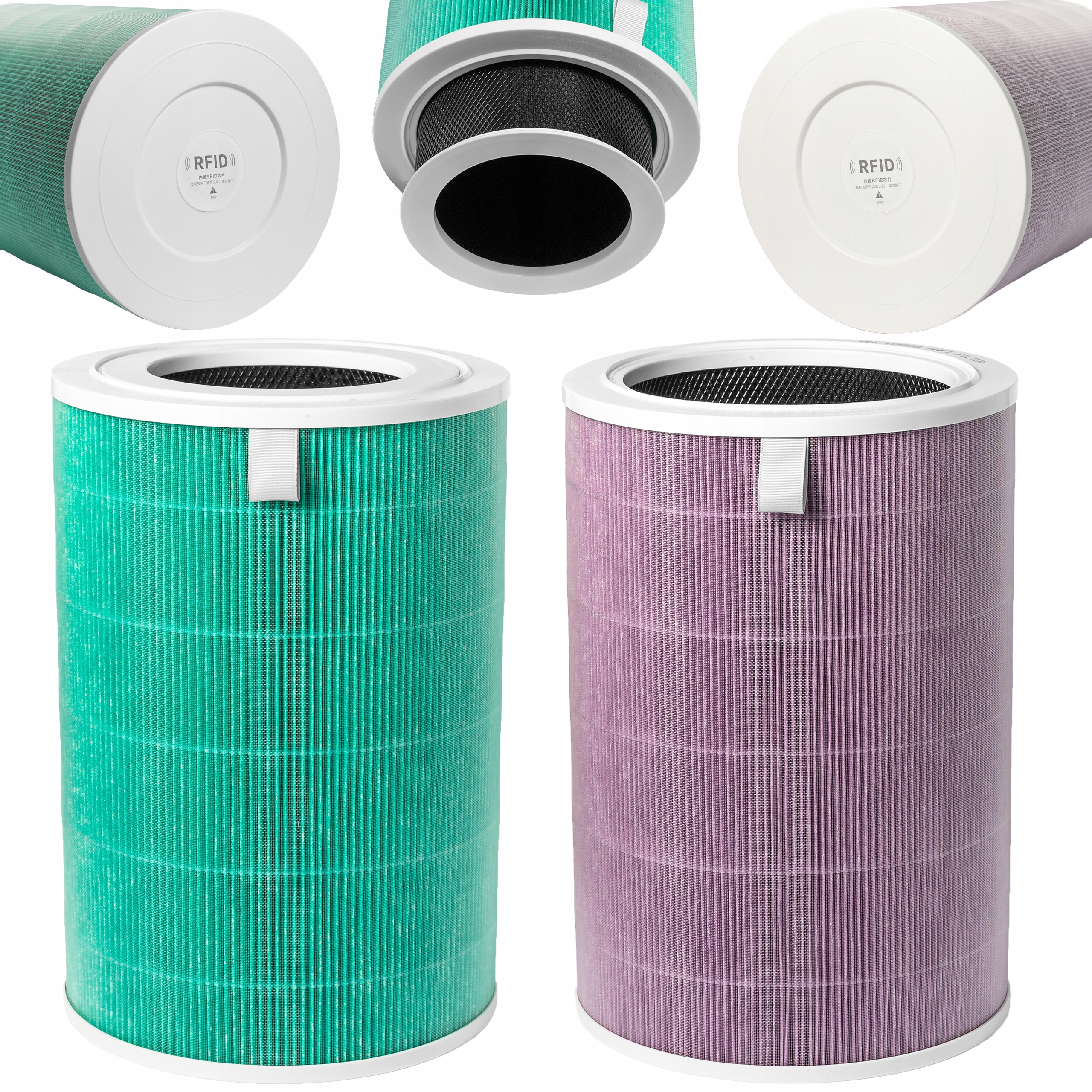 2x Filter filtry pro Xiaomi Mi Air Purifier 3C 3H 2C 2S 2H Pro Hepa čip Rfid