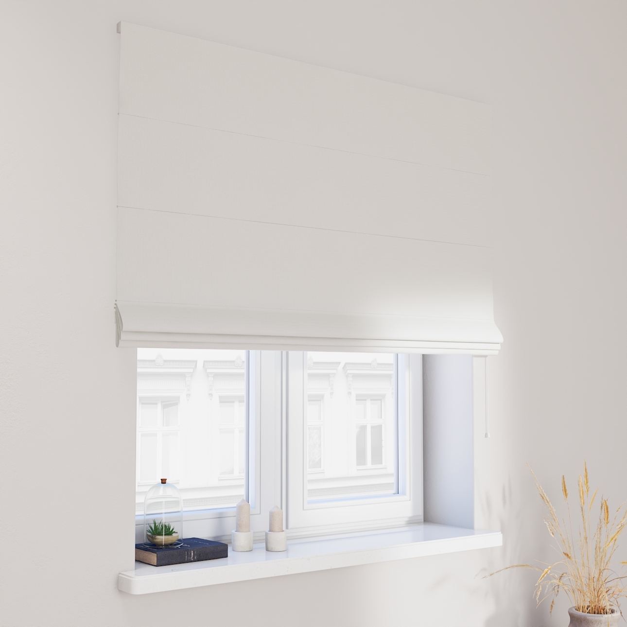 Hotová rímska roleta Capri 120x150 cm biela