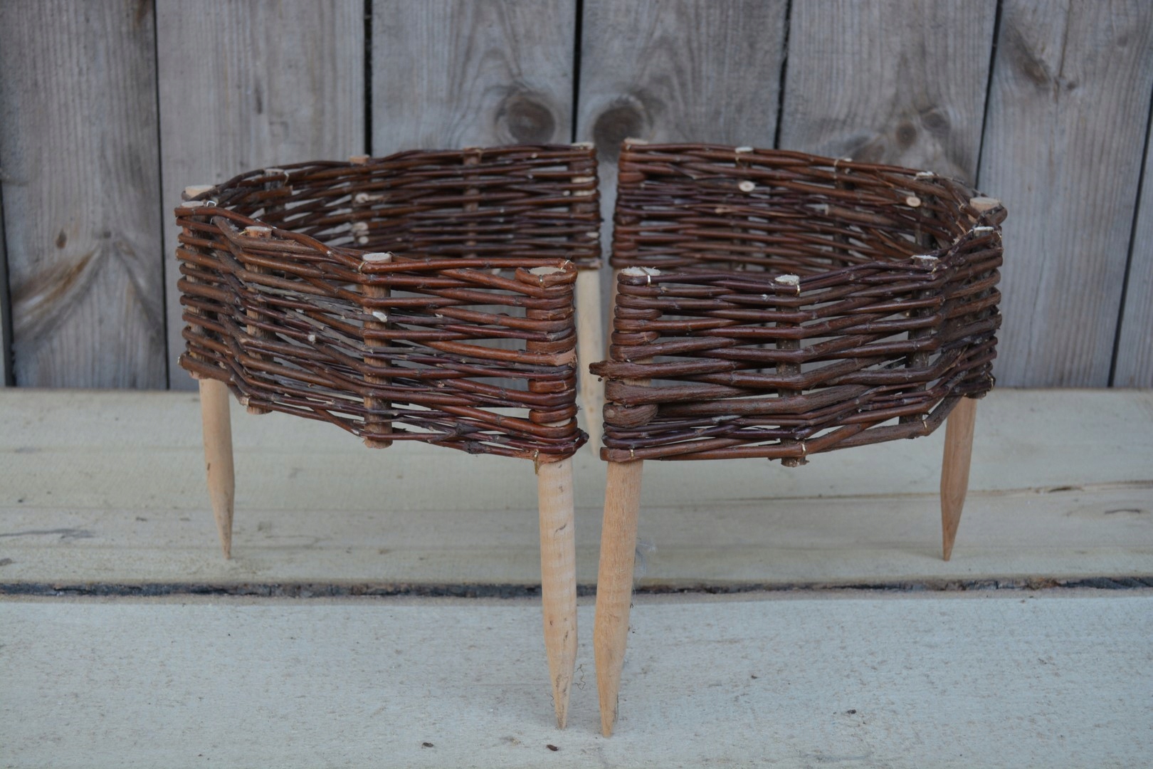 Palisada Wiklinowa Koło FI45 /H10 cm kołki olchowe Rodzaj dekoracja