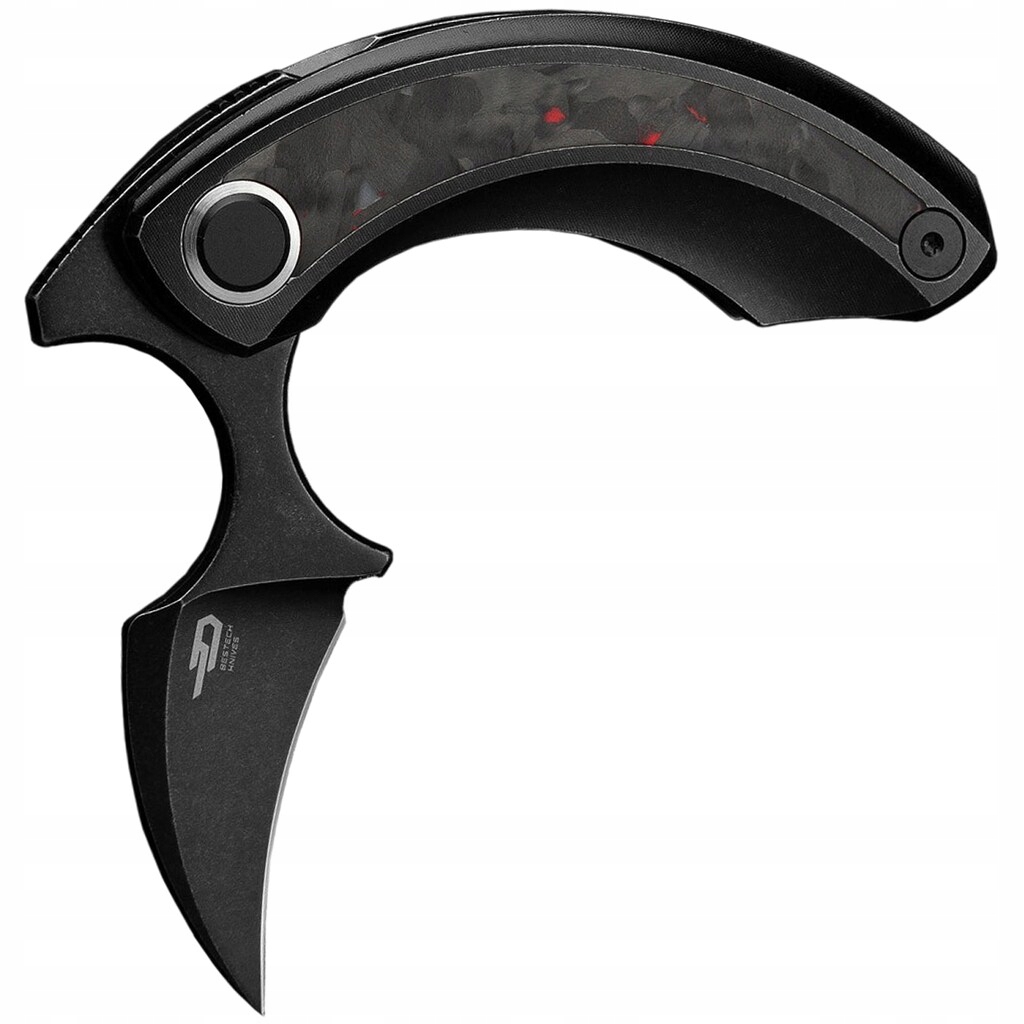 Zavírací Nůž Bestech Knives Strelit s Edc klipem Black Stonewash/Black