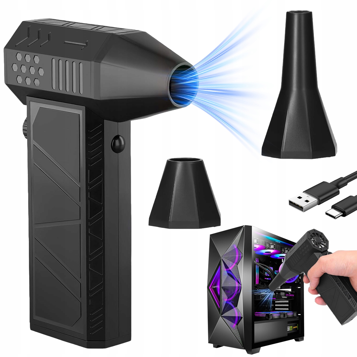 Stlačený Vzduch Elektrický Dmychadlo Kompresor Na Prach 200 W