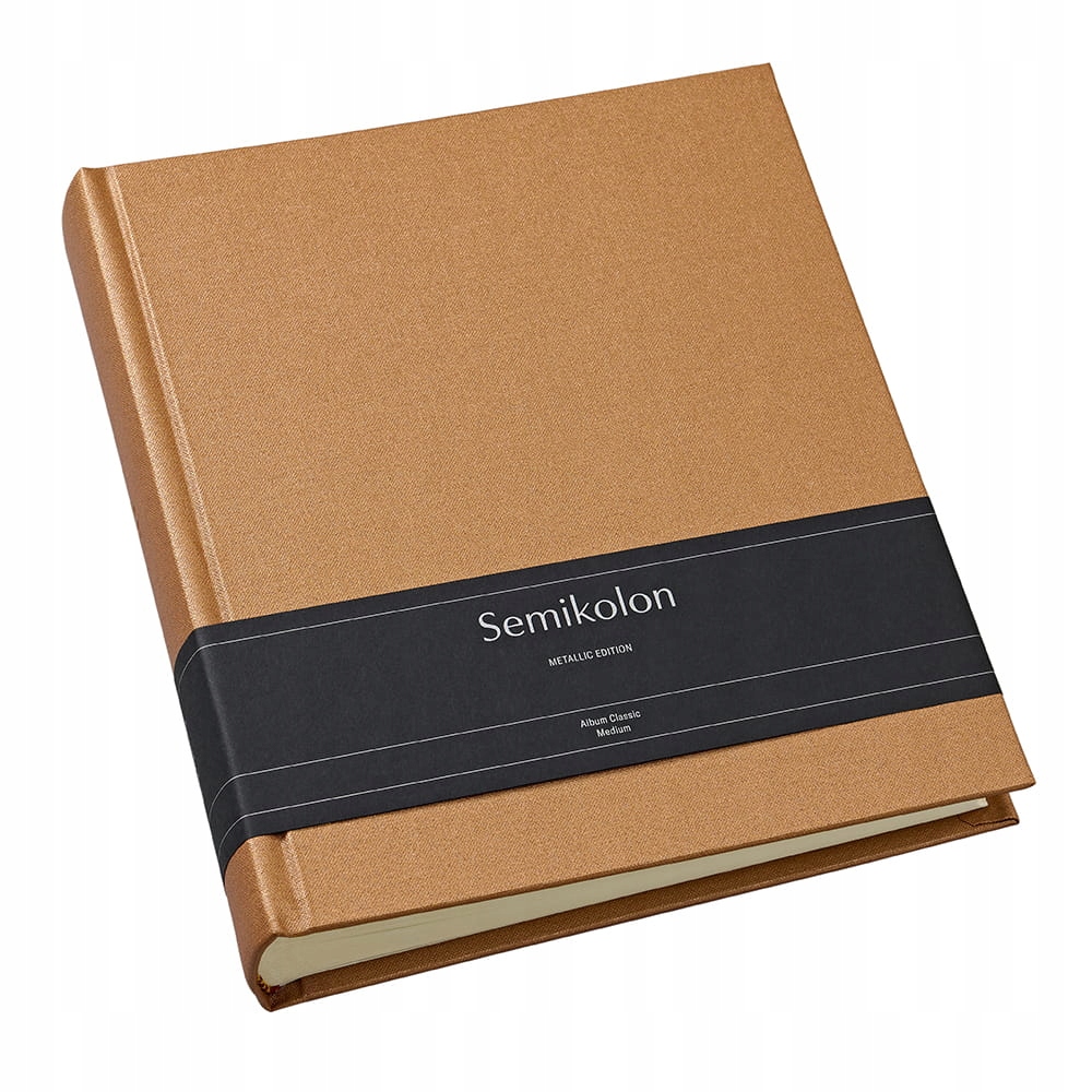 Album Semikolon Classic Medium, krémové listy, Urban Bronze