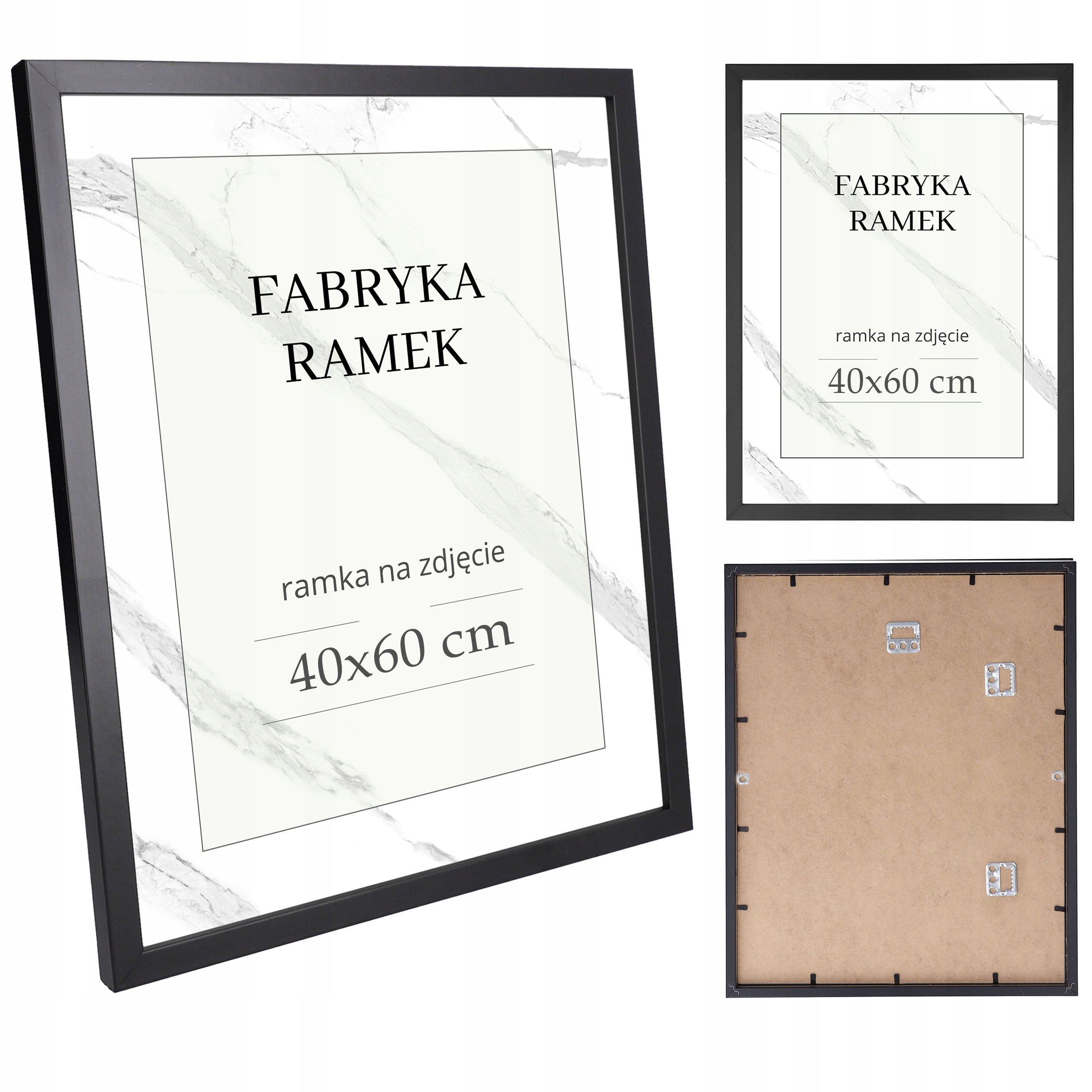 

Ramka 40x60 ramki na zdjęcia czarna rama do zdjęć