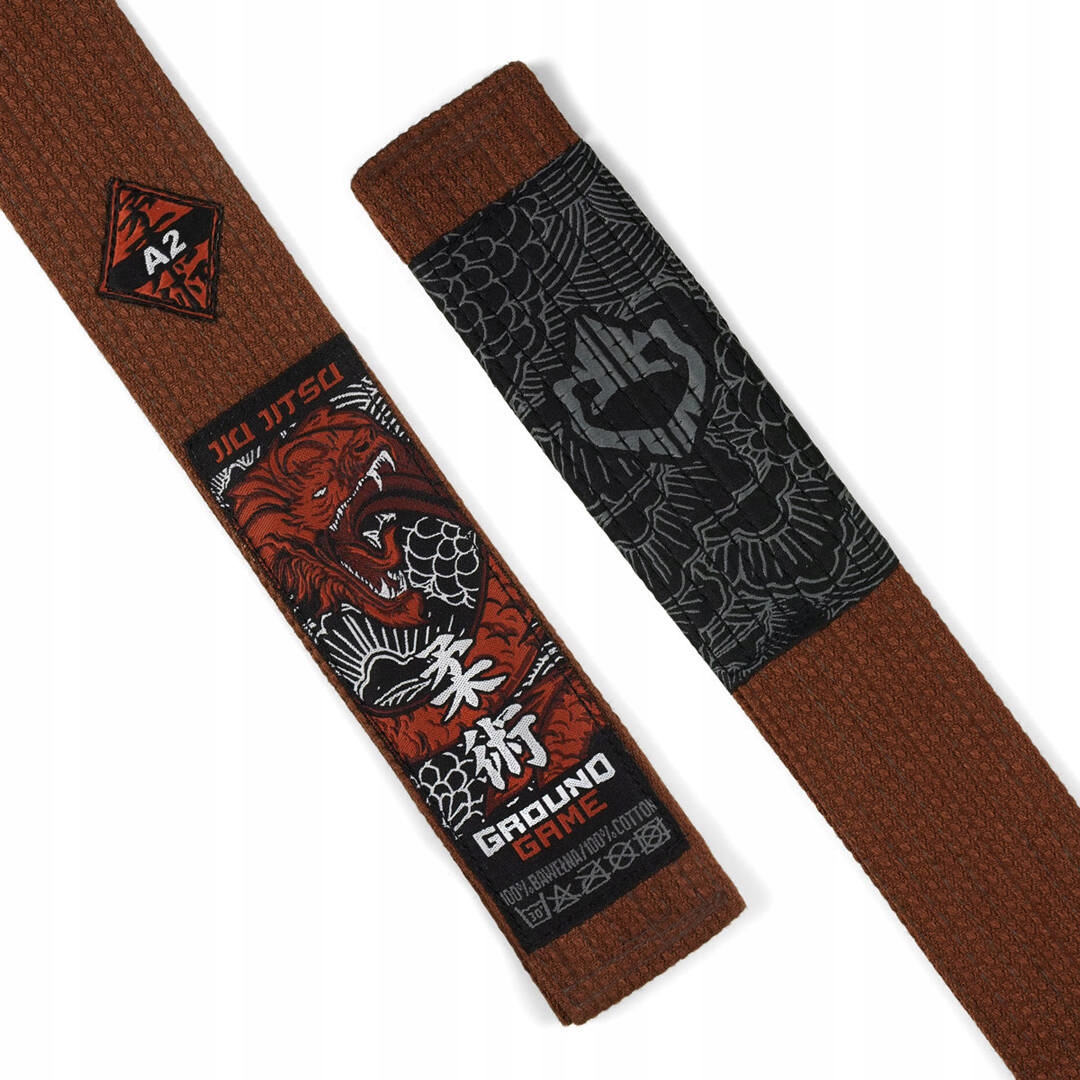 Pas do BJJ Ground Game Premium BRĄZOWY r. A3 Płeć produkt uniseks