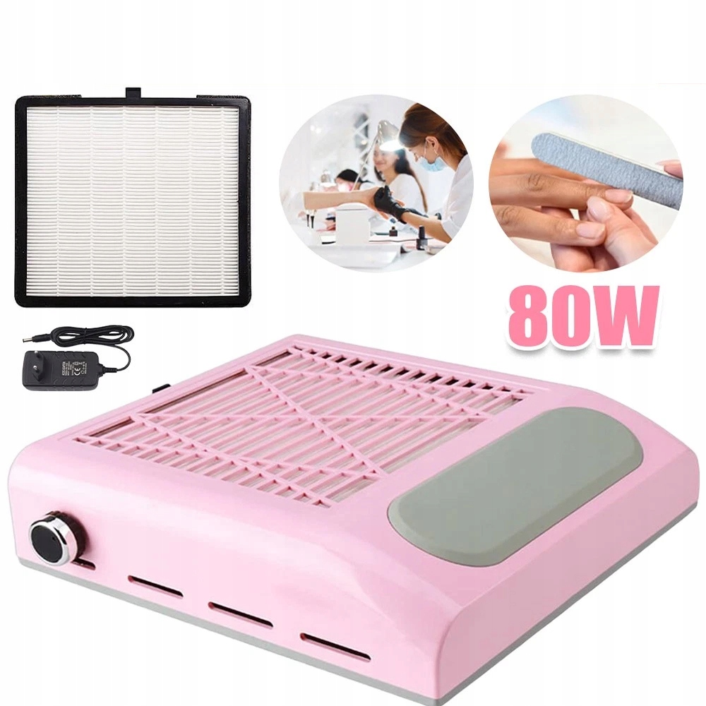 Odsávačka Prachu Pro Frézky Na Nehty Bílý Kazetový Filtr Hepa Výkon 80 W